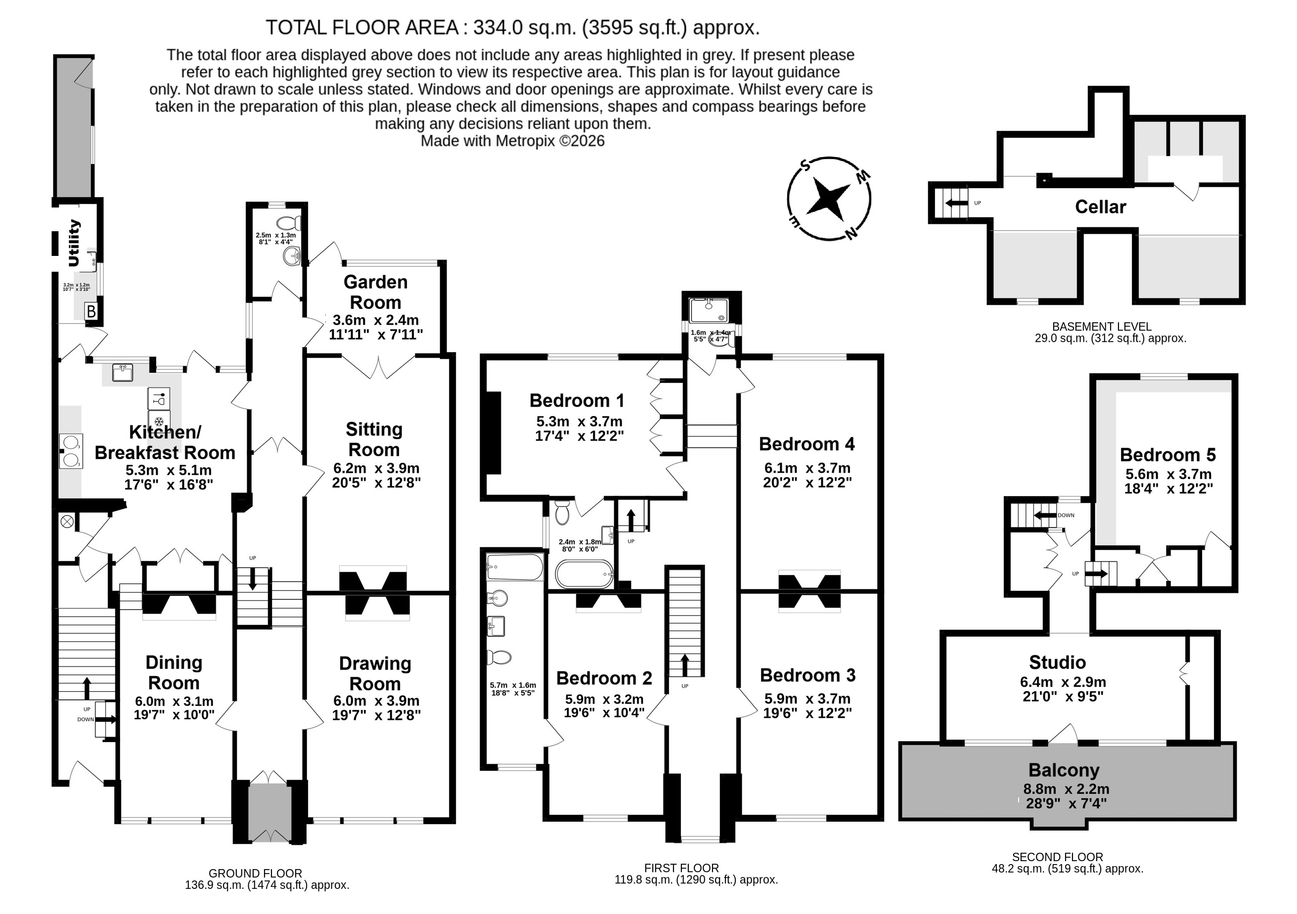 Merwald House, 24, Walmer Castle Road, Deal floorplan