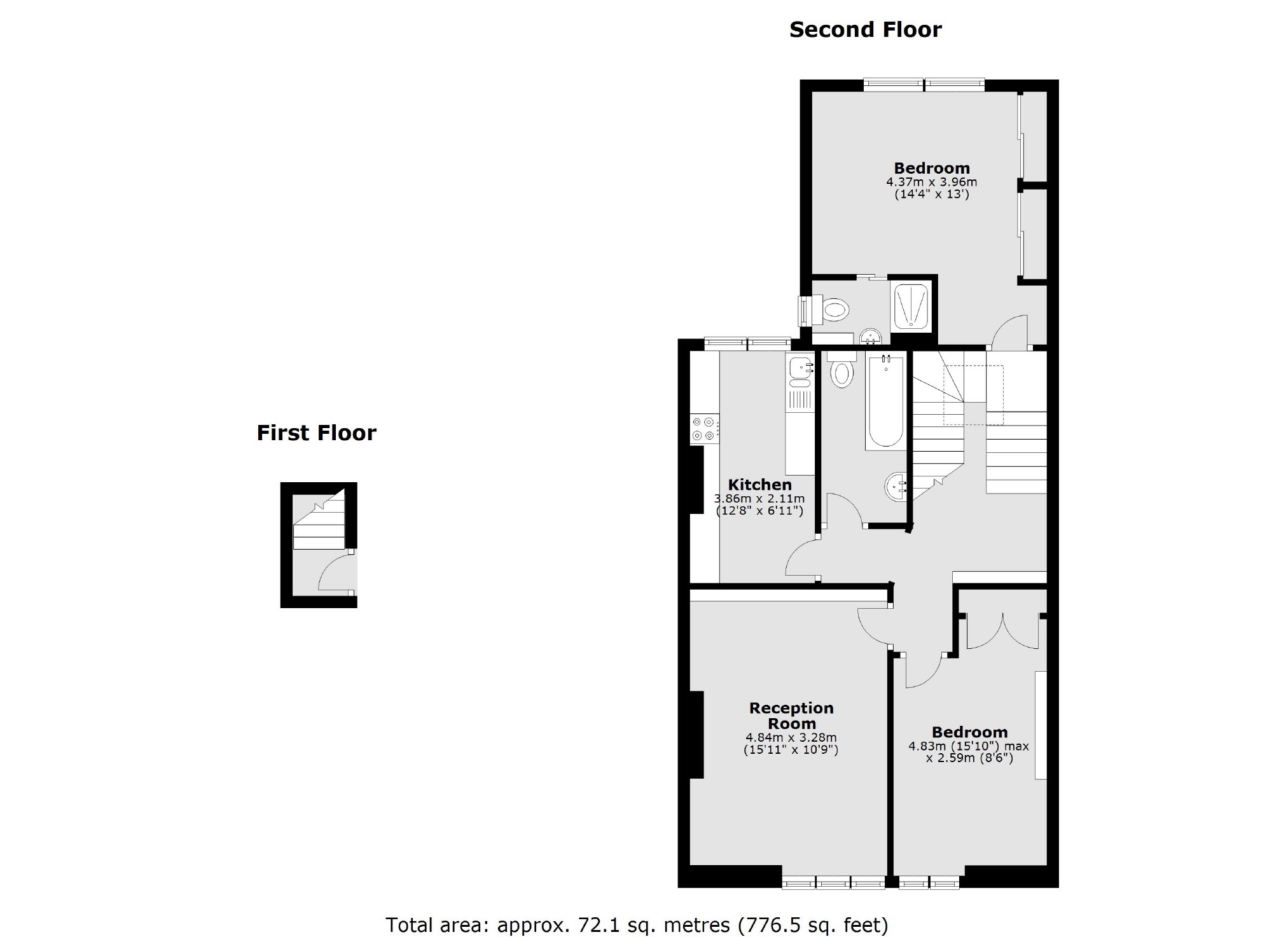 Glenmore Road, London NW3, 2 bedroom flat for sale 64730667