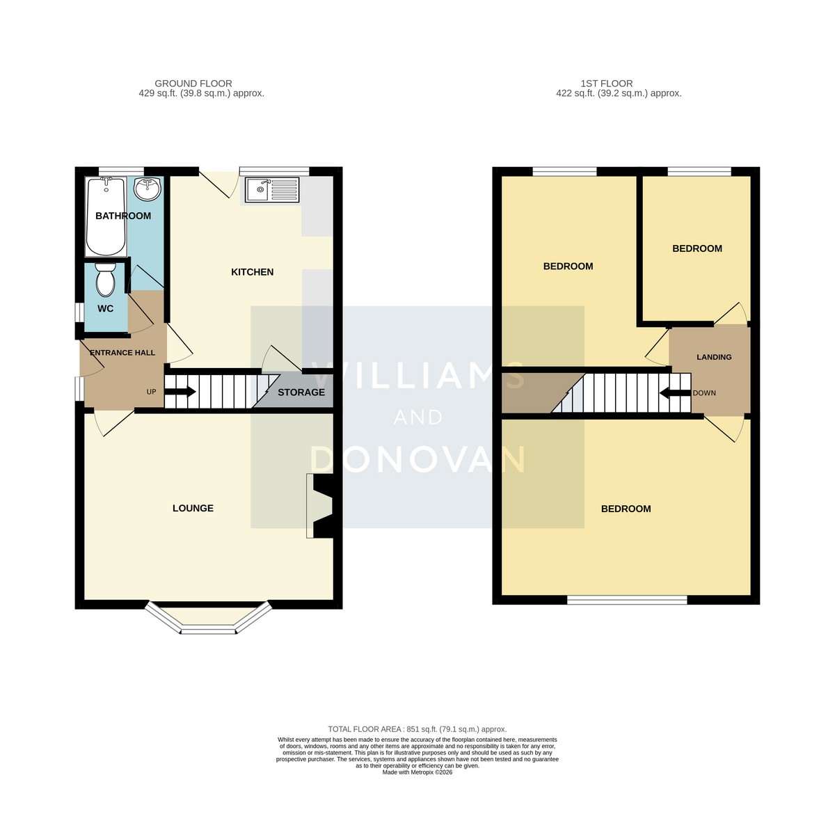 15, Bradley Avenue, Thundersley floorplan