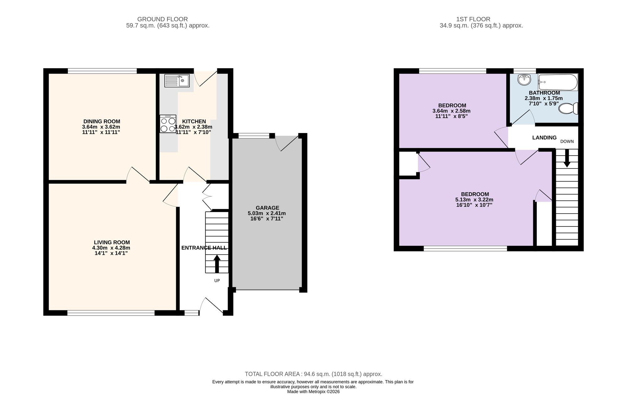 3 Eskdale Road, Preston floorplan