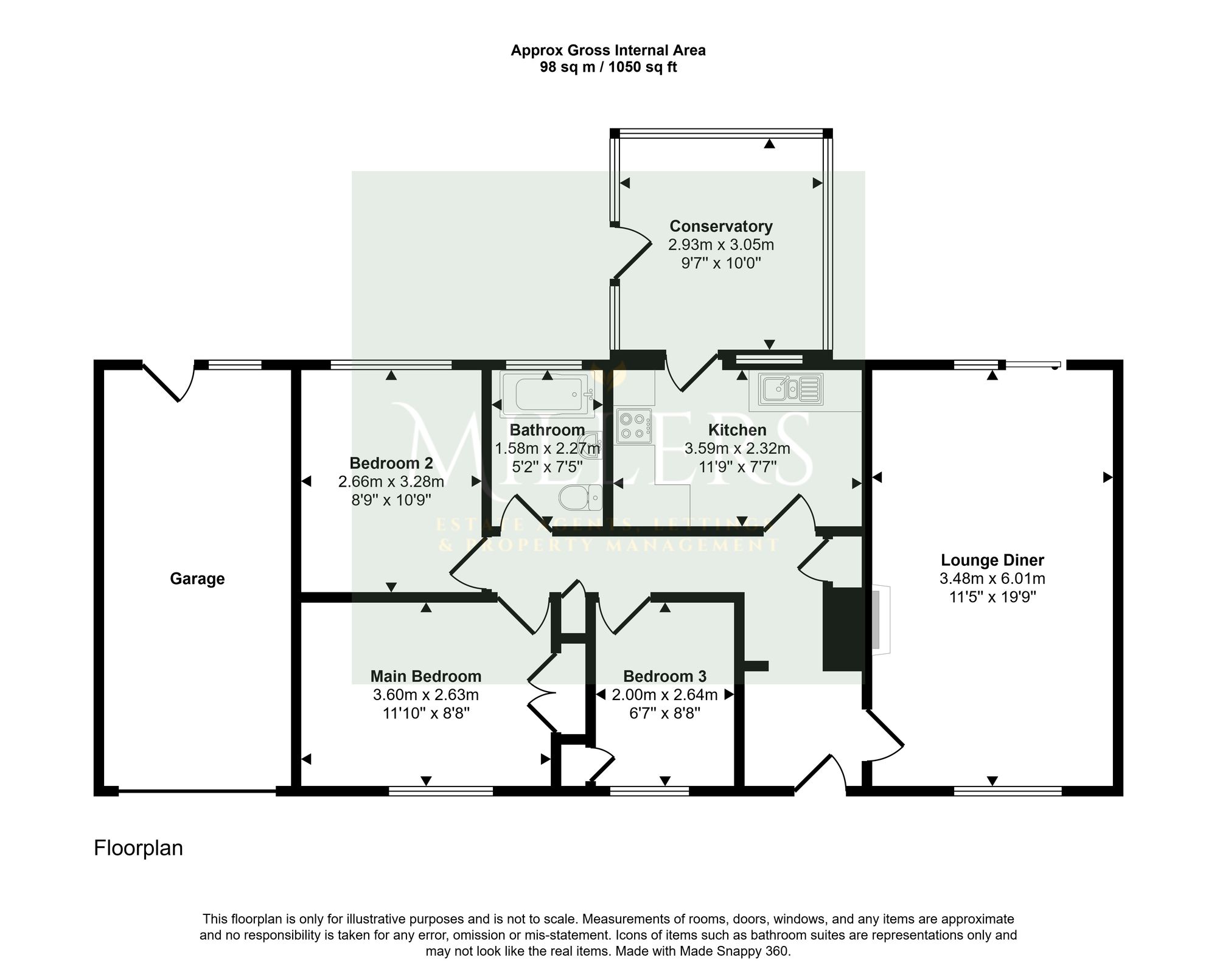 39 Ridgeway, Cromer floorplan