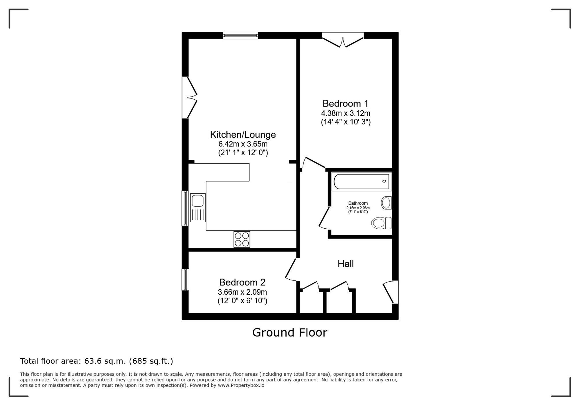 97 Rhodfa Crughywel, Cardiff floorplan