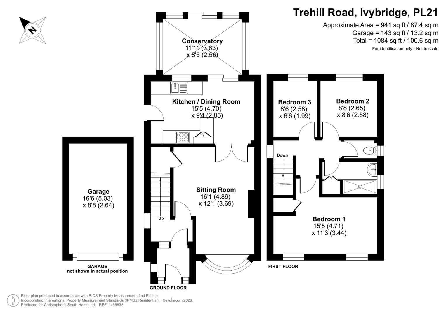 41, Trehill Road, Ivybridge floorplan