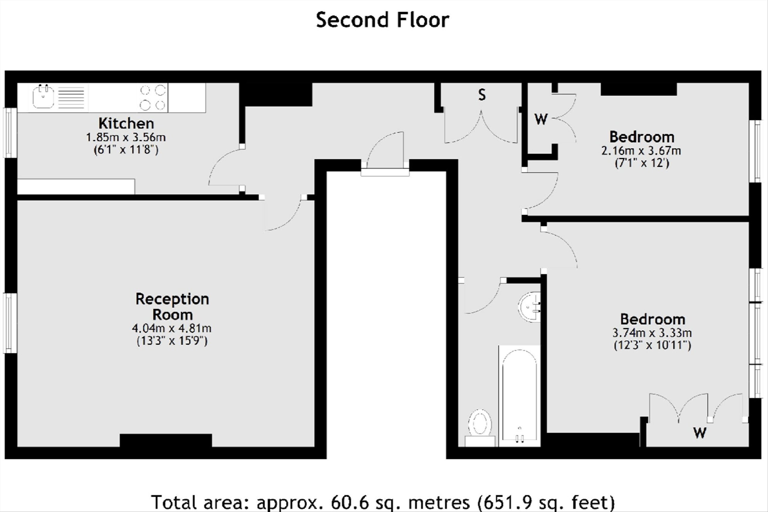 Flat 3, 221, Elgin Avenue, Maida Vale floorplan