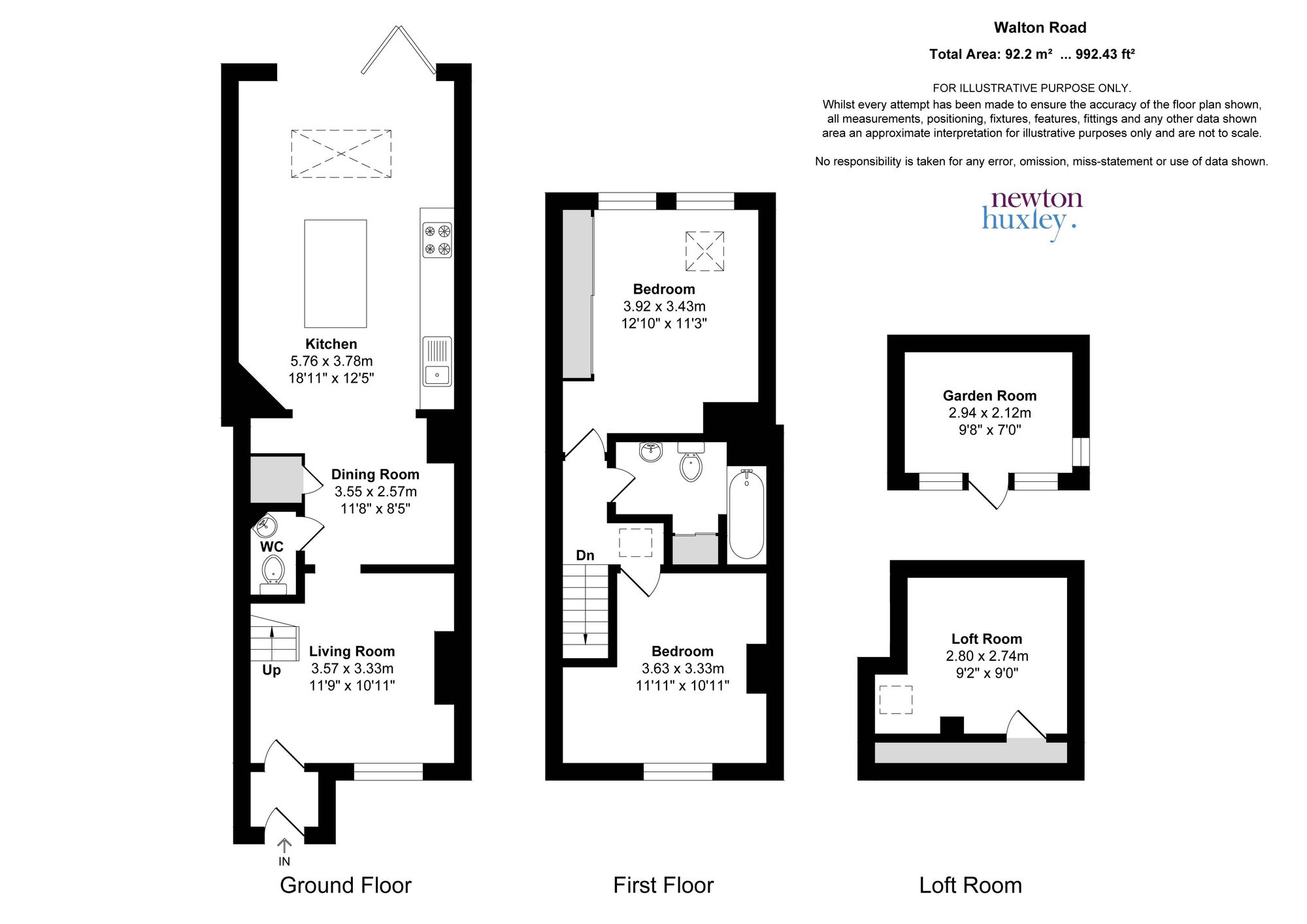 314 Walton Road, West Molesey floorplan