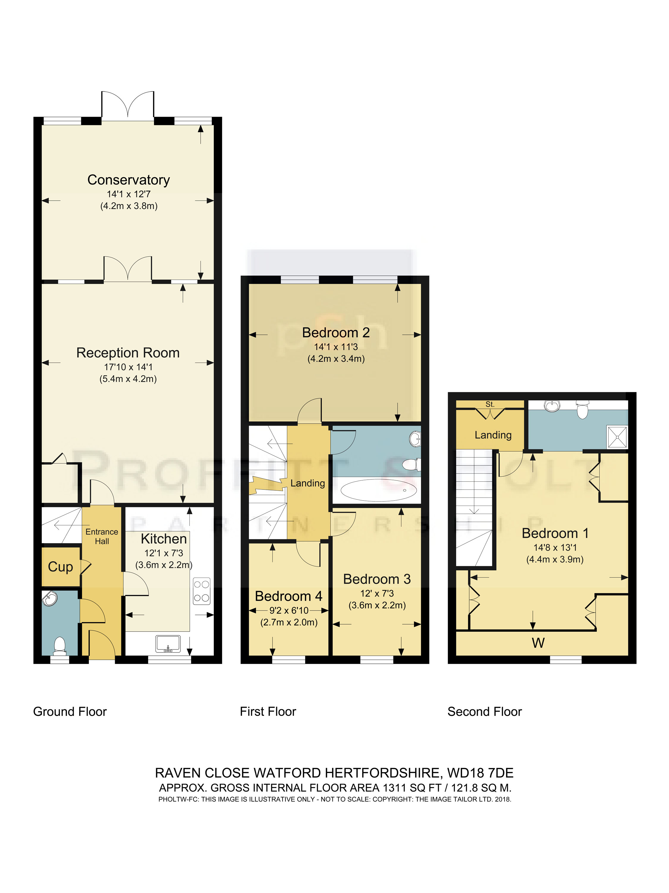 4 Bedrooms Terraced house for sale in Raven Close, Watford WD18