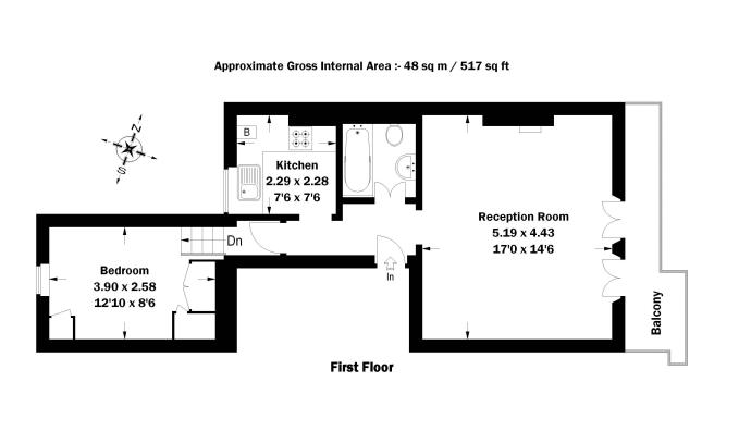 1 Bedrooms Flat to rent in Hereford Road, London W2