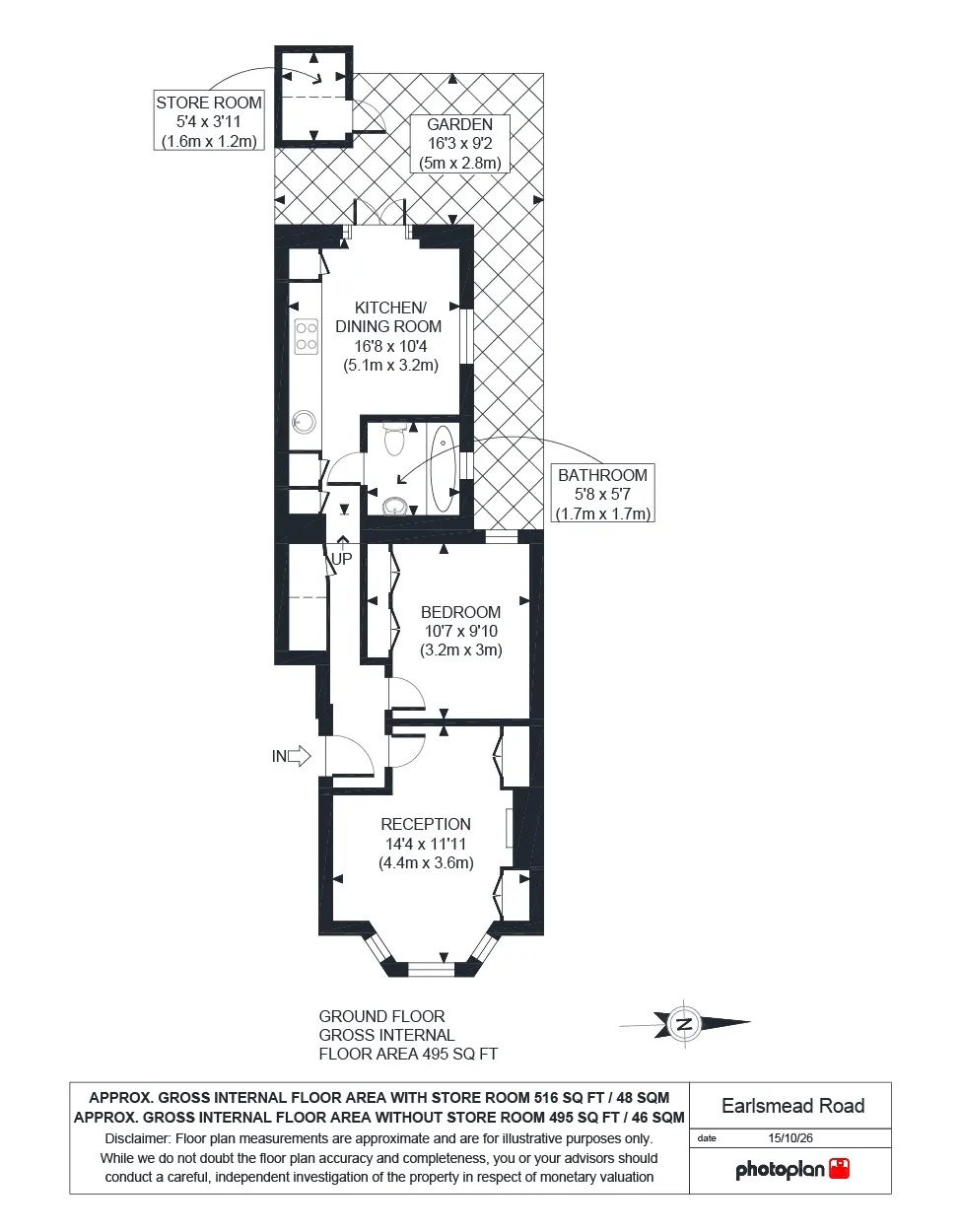 Earlsmead Road, London floorplan