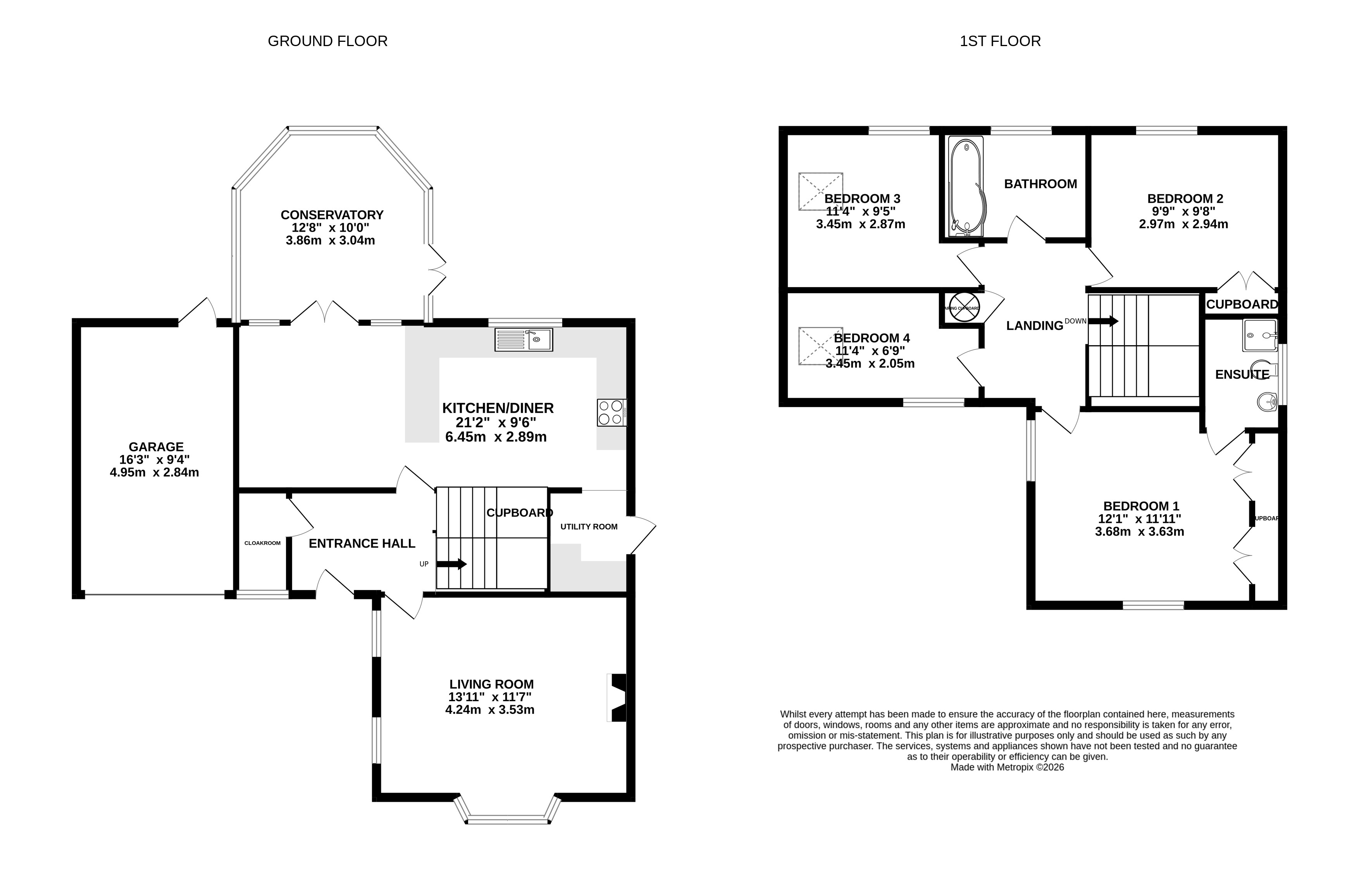 47, Brandon Road, Fleet floorplan