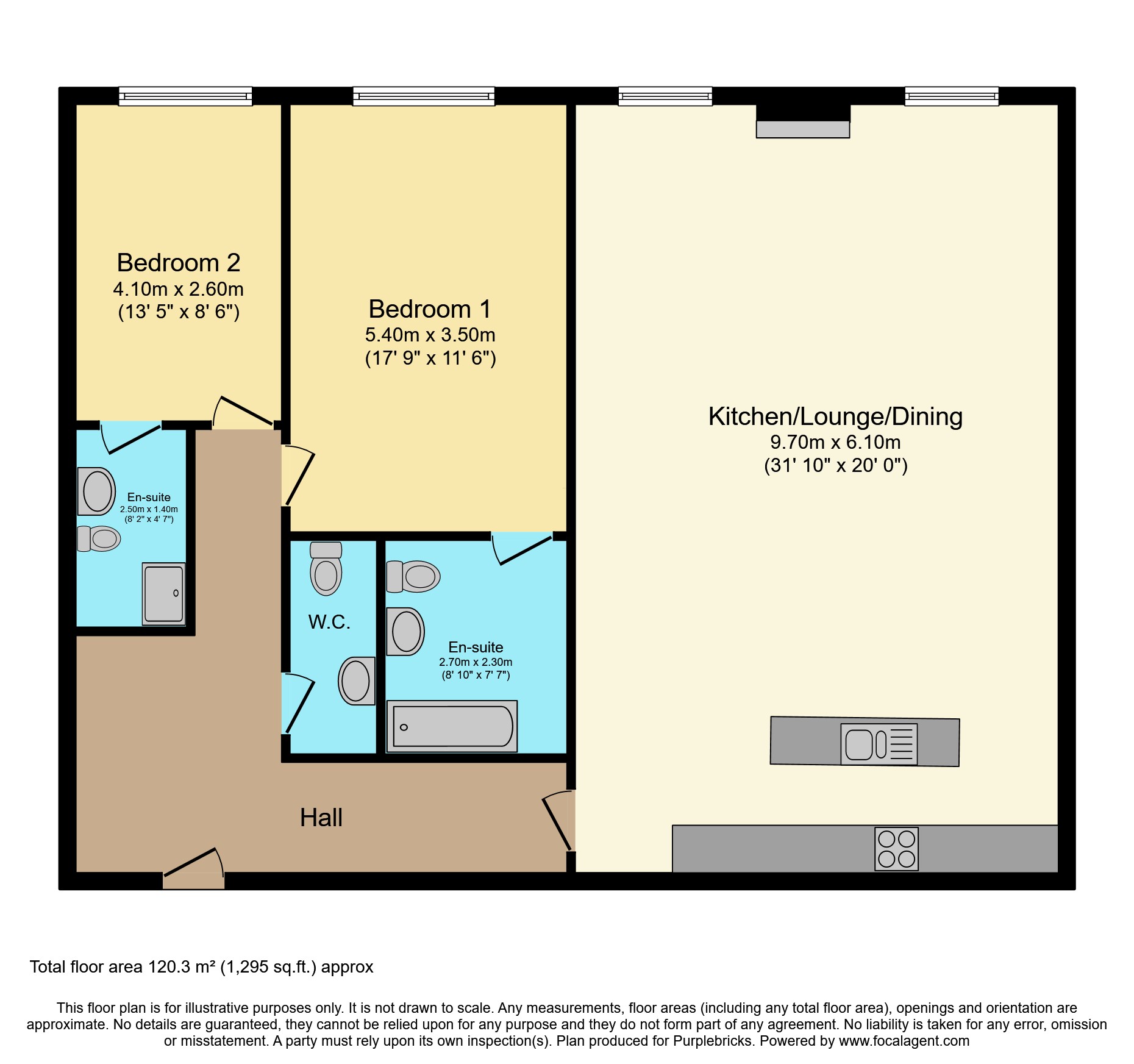 Flat 4 Phoenix Building, Litton Mill, Buxton floorplan
