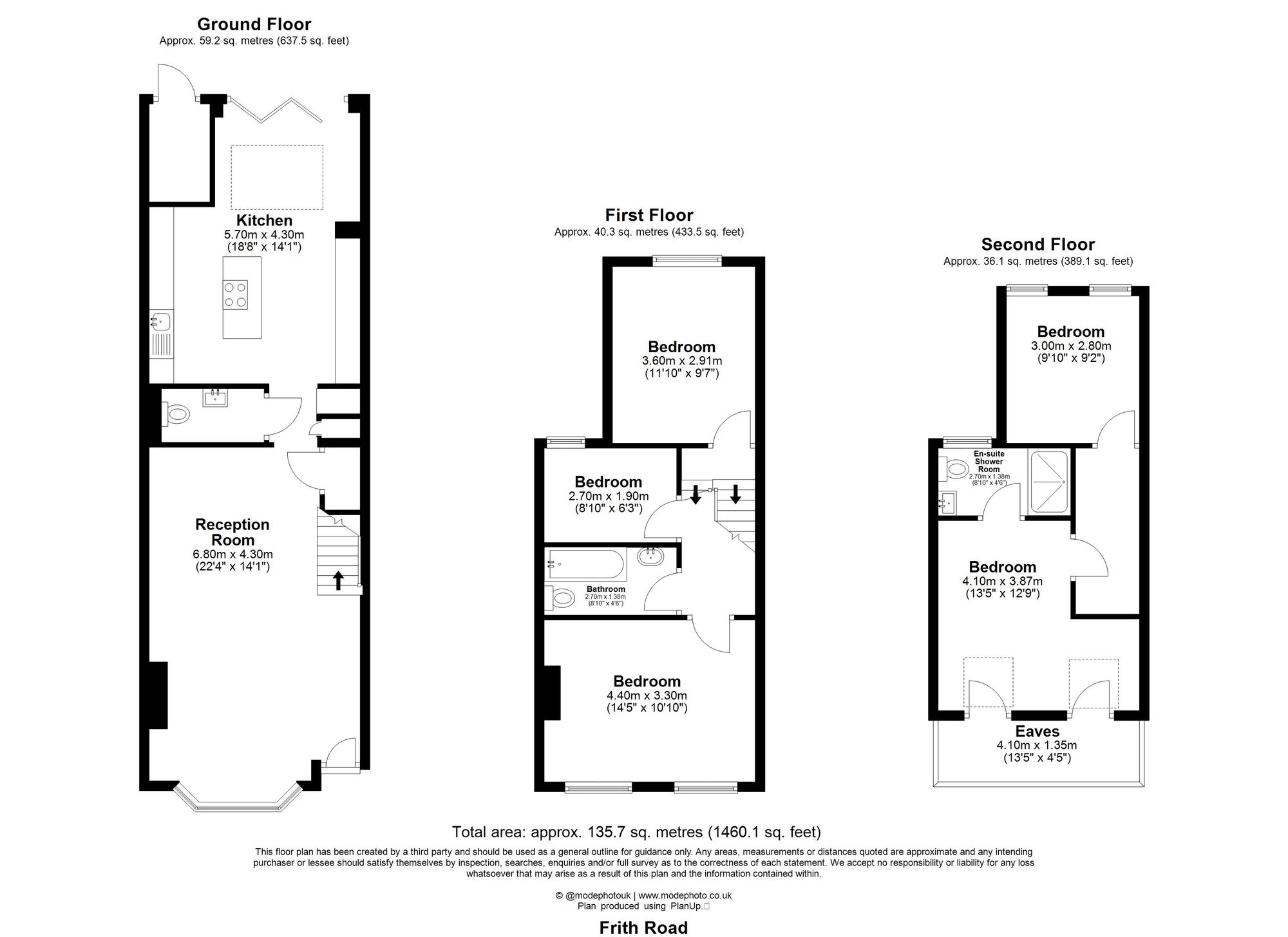 105 Frith Road, London floorplan