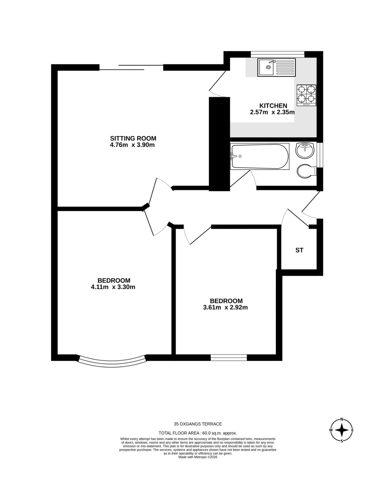 35 Oxgangs Terrace, Edinburgh floorplan