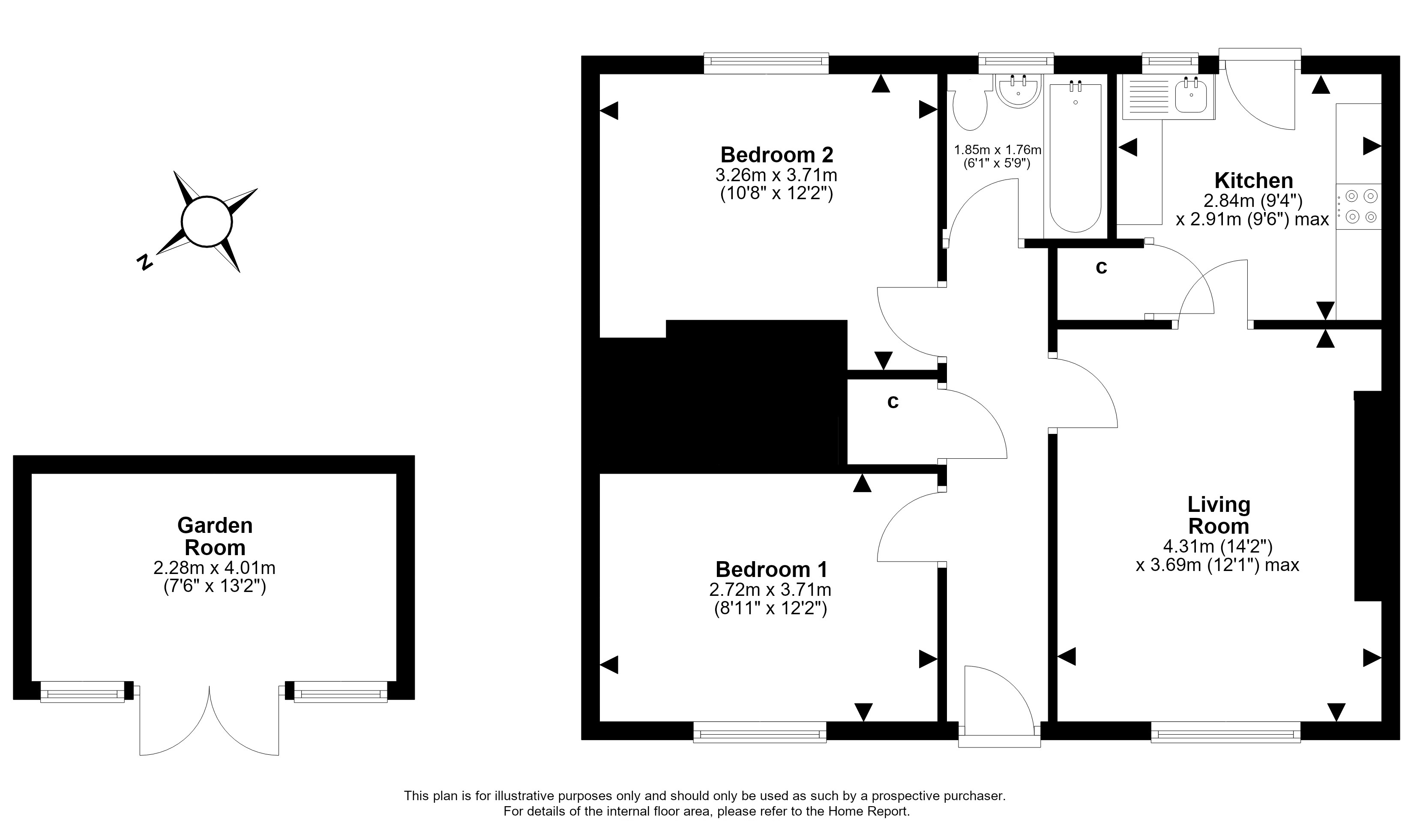52, Shadepark Gardens, Dalkeith floorplan