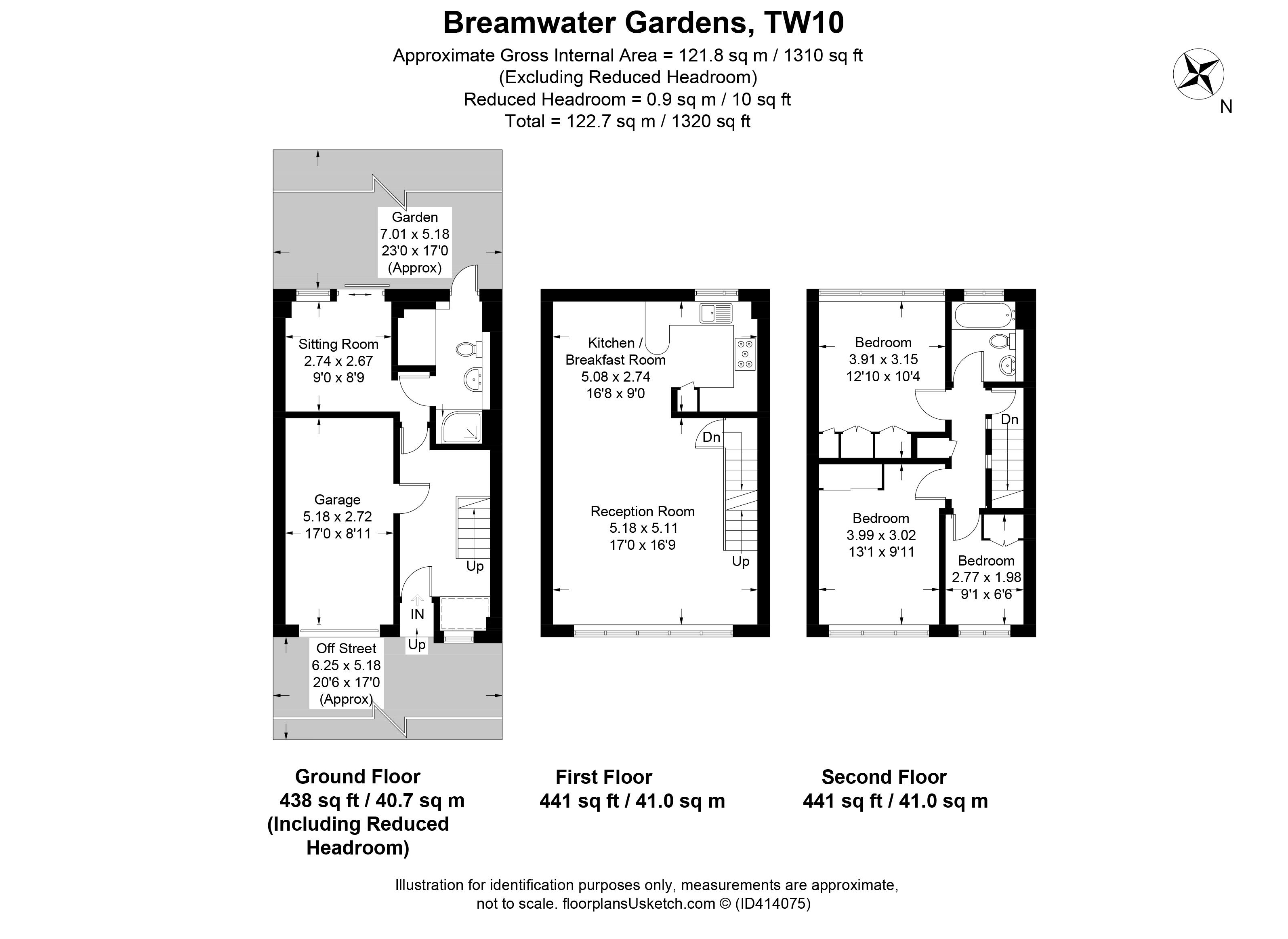3 Bedrooms  to rent in Breamwater Gardens, Ham TW10