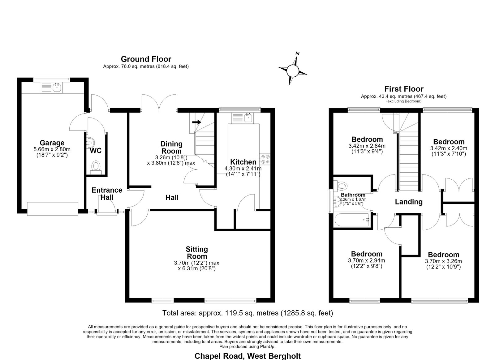 Chapel Road, Colchester floorplan