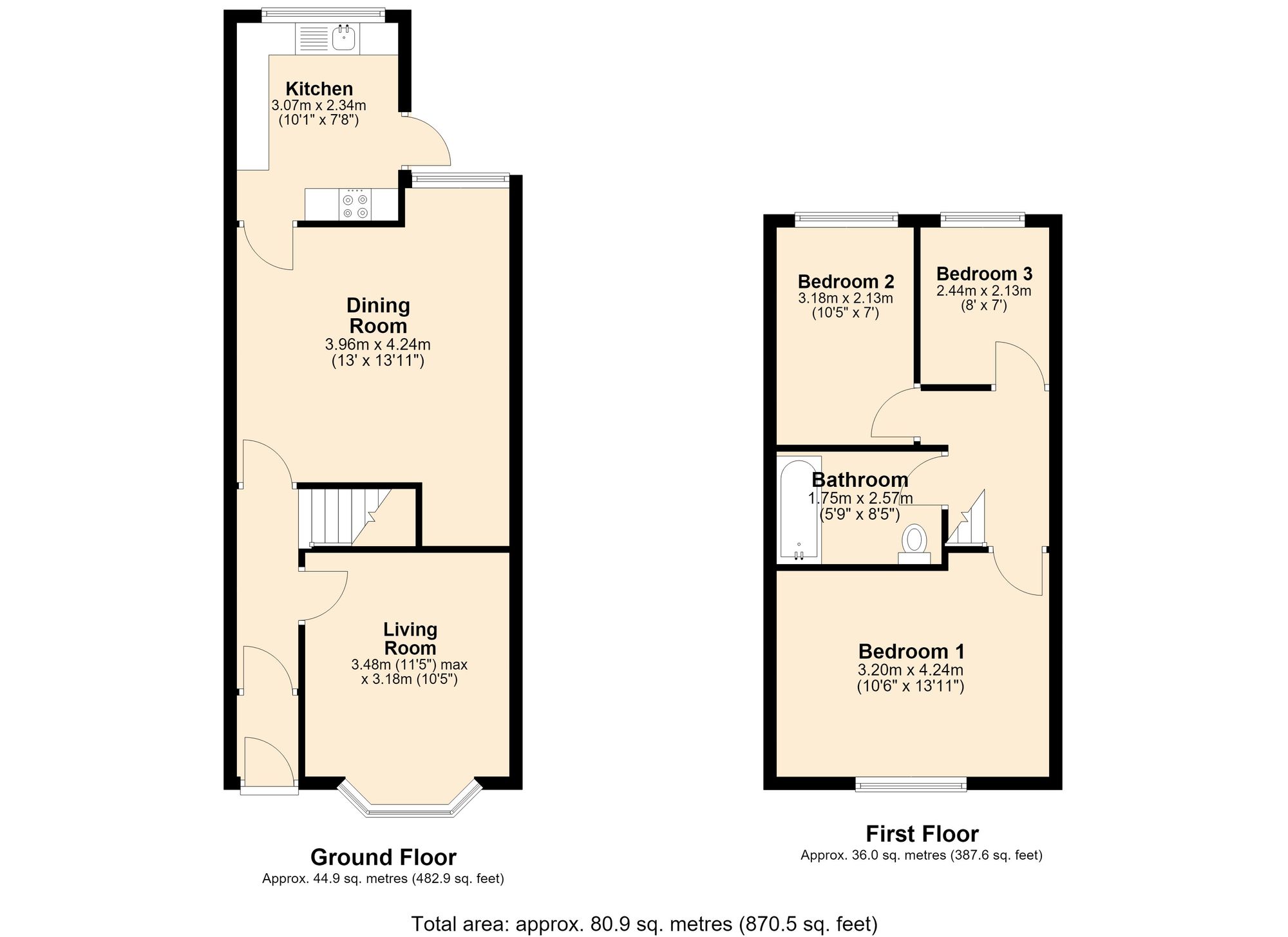 60 Barley Bank Street, Darwen floorplan