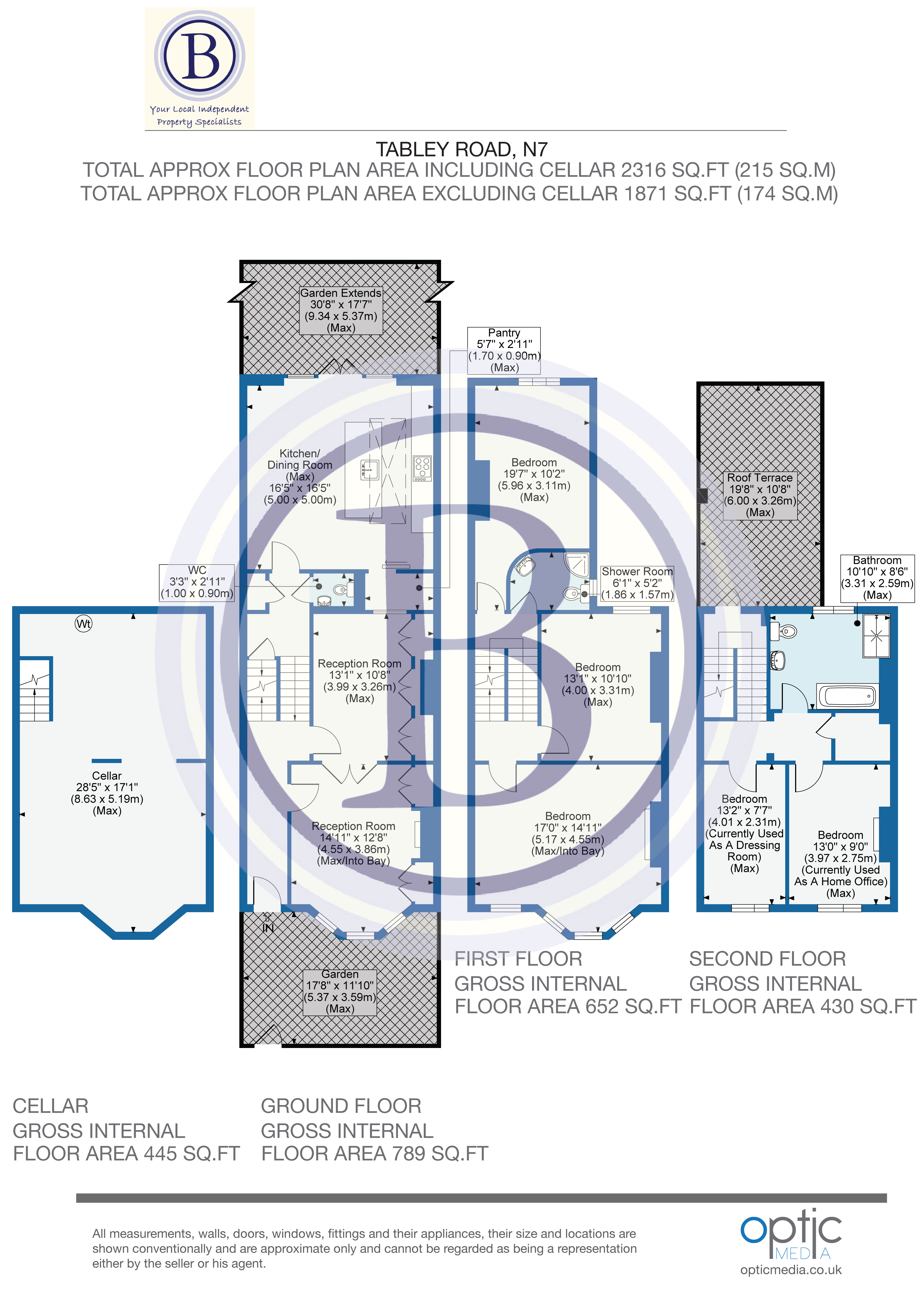 83, Tabley Road, London floorplan