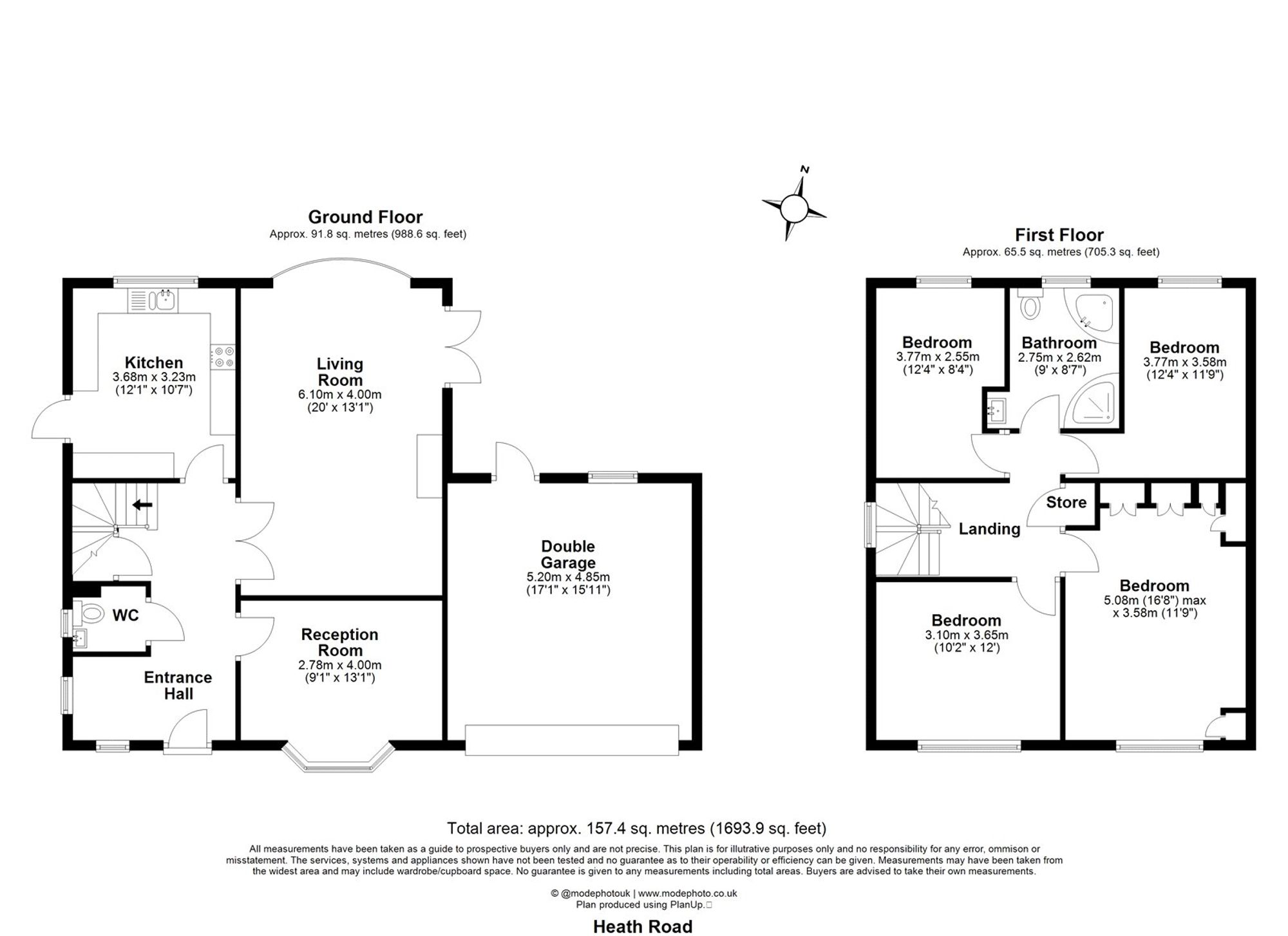 28 Heath Road, Billericay floorplan