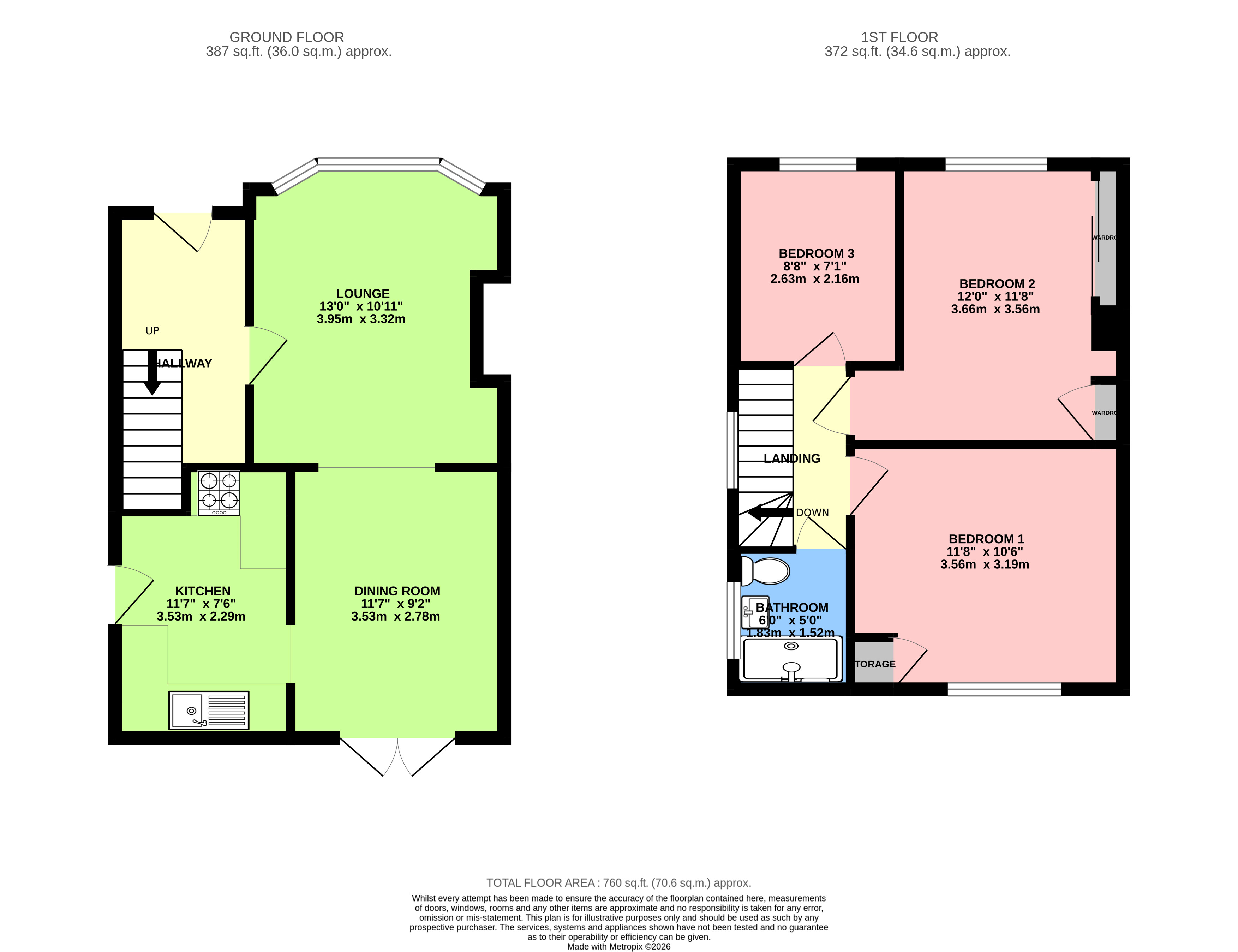 52, Manor Road, Middlesex floorplan