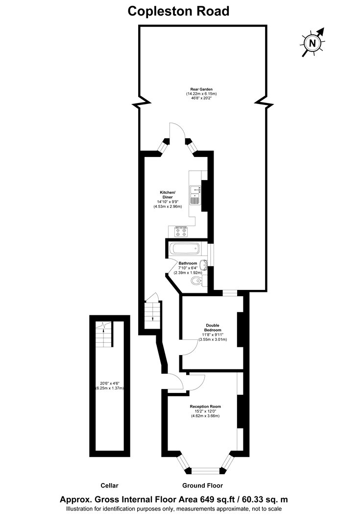 GFF, 64, Copleston Road, Peckham Rye floorplan