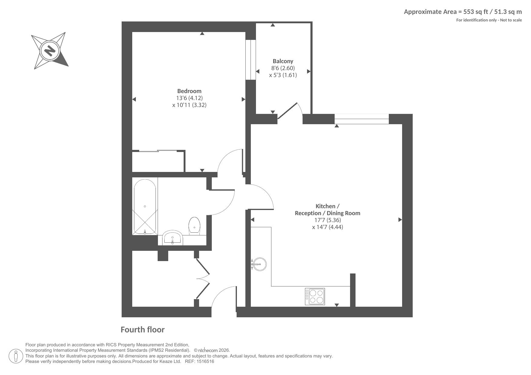 Ashford TW15 2DY, Ashford floorplan