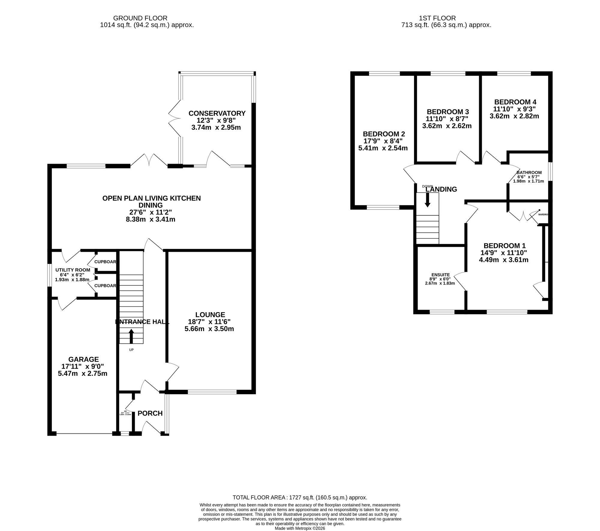 14 Lindisfarne Drive, Stockport floorplan