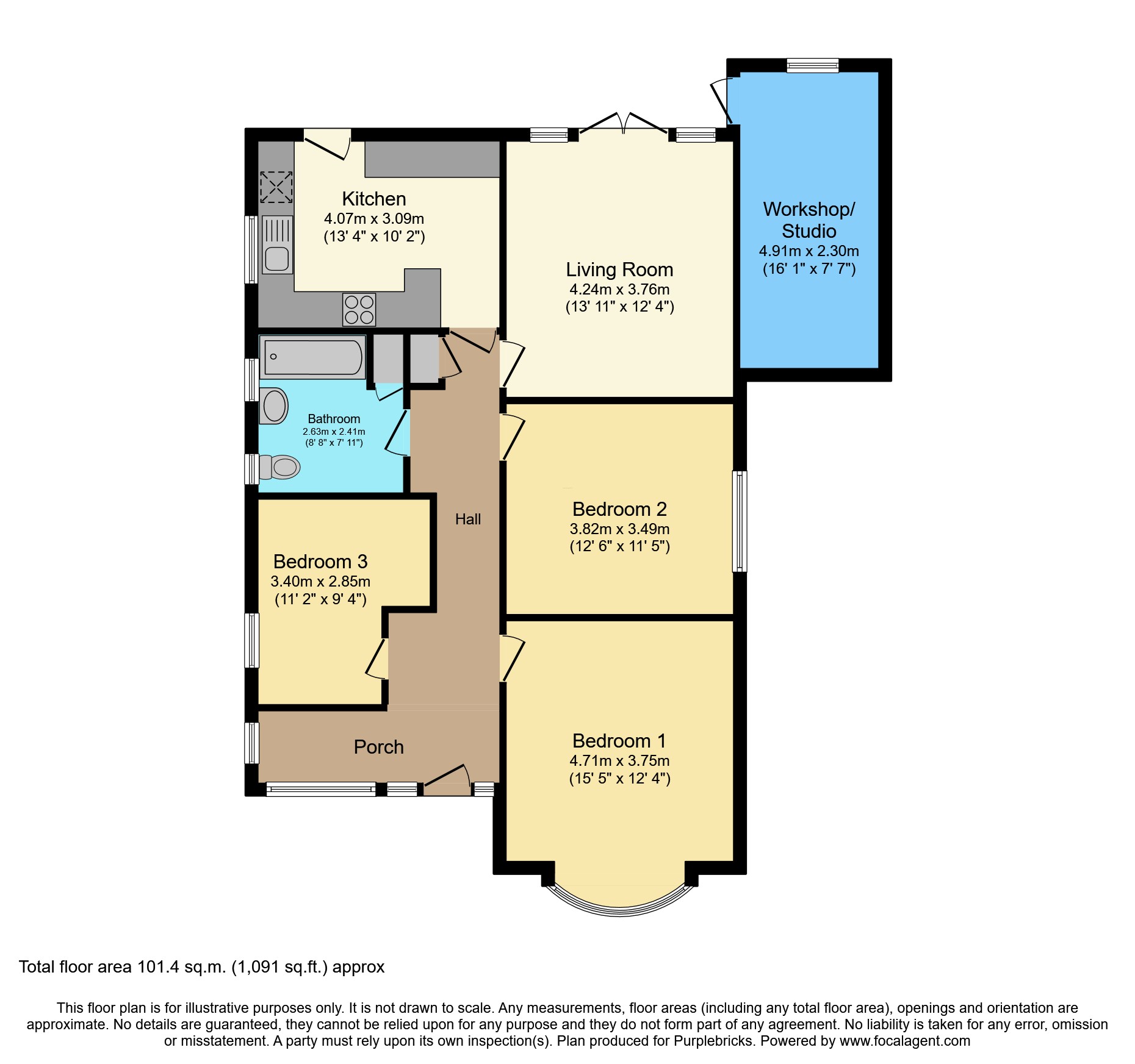 53, Strathmore Road, Worthing floorplan