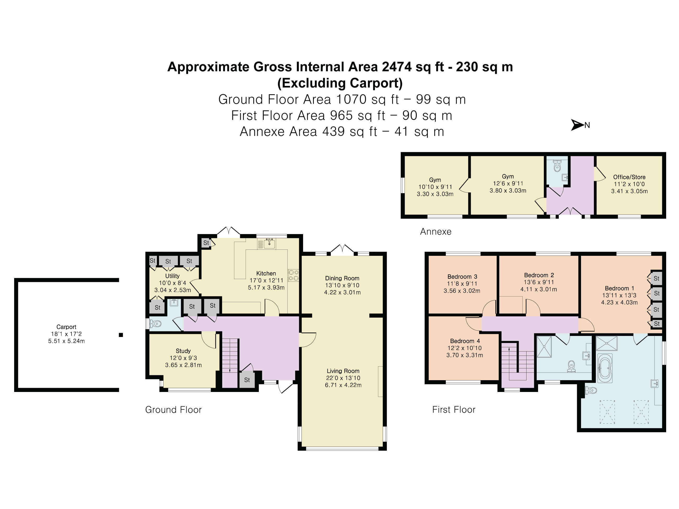 1 River Gardens, Purley on Thames floorplan