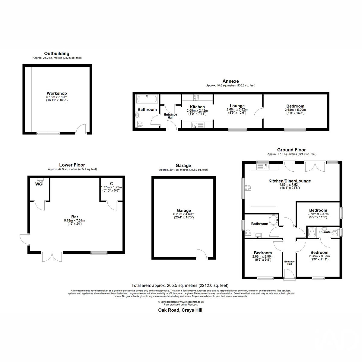 Westview, Oak Road, Billericay floorplan