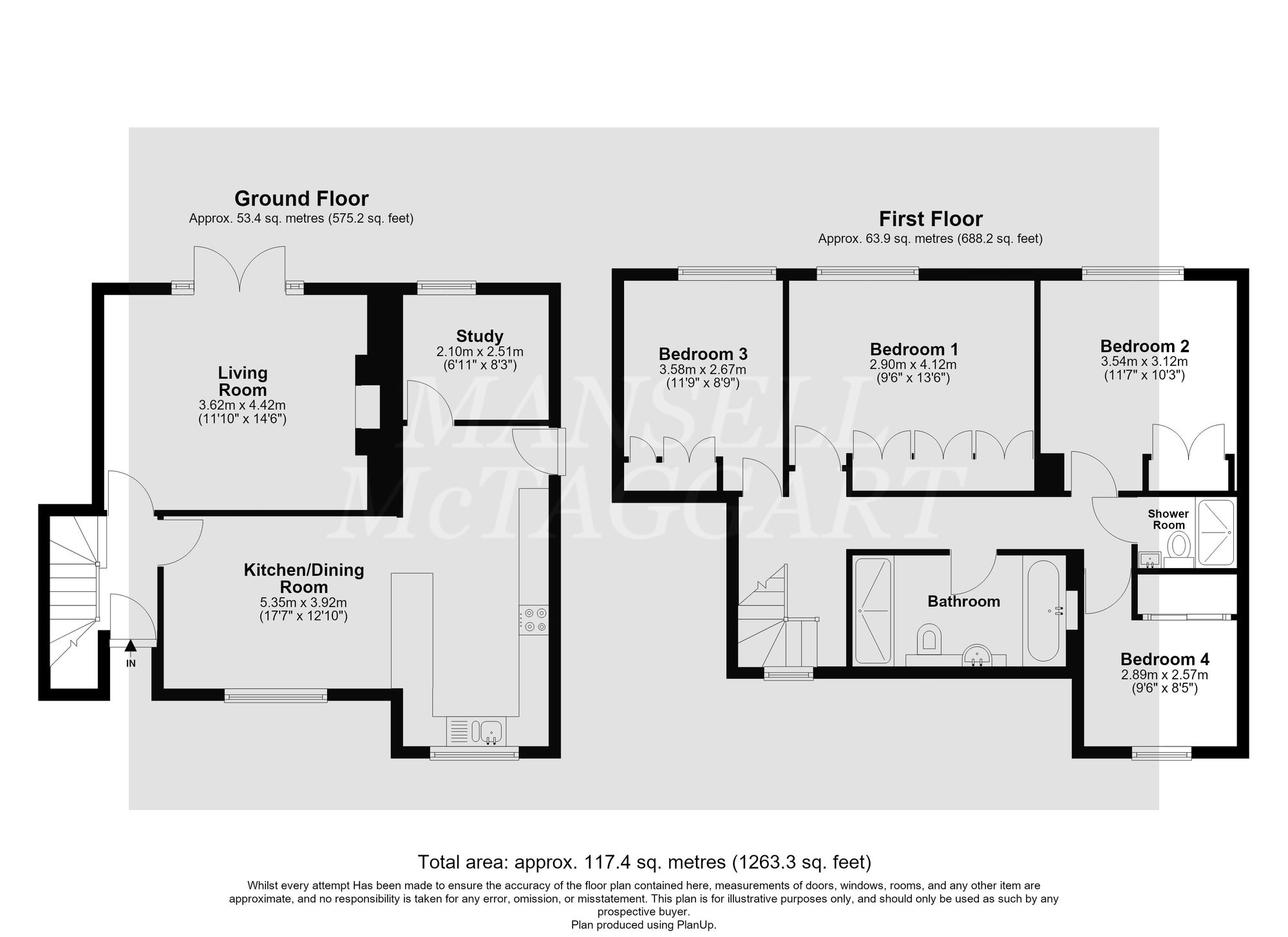 2 Mill Cottages Dunnings Road, East Grinstead floorplan