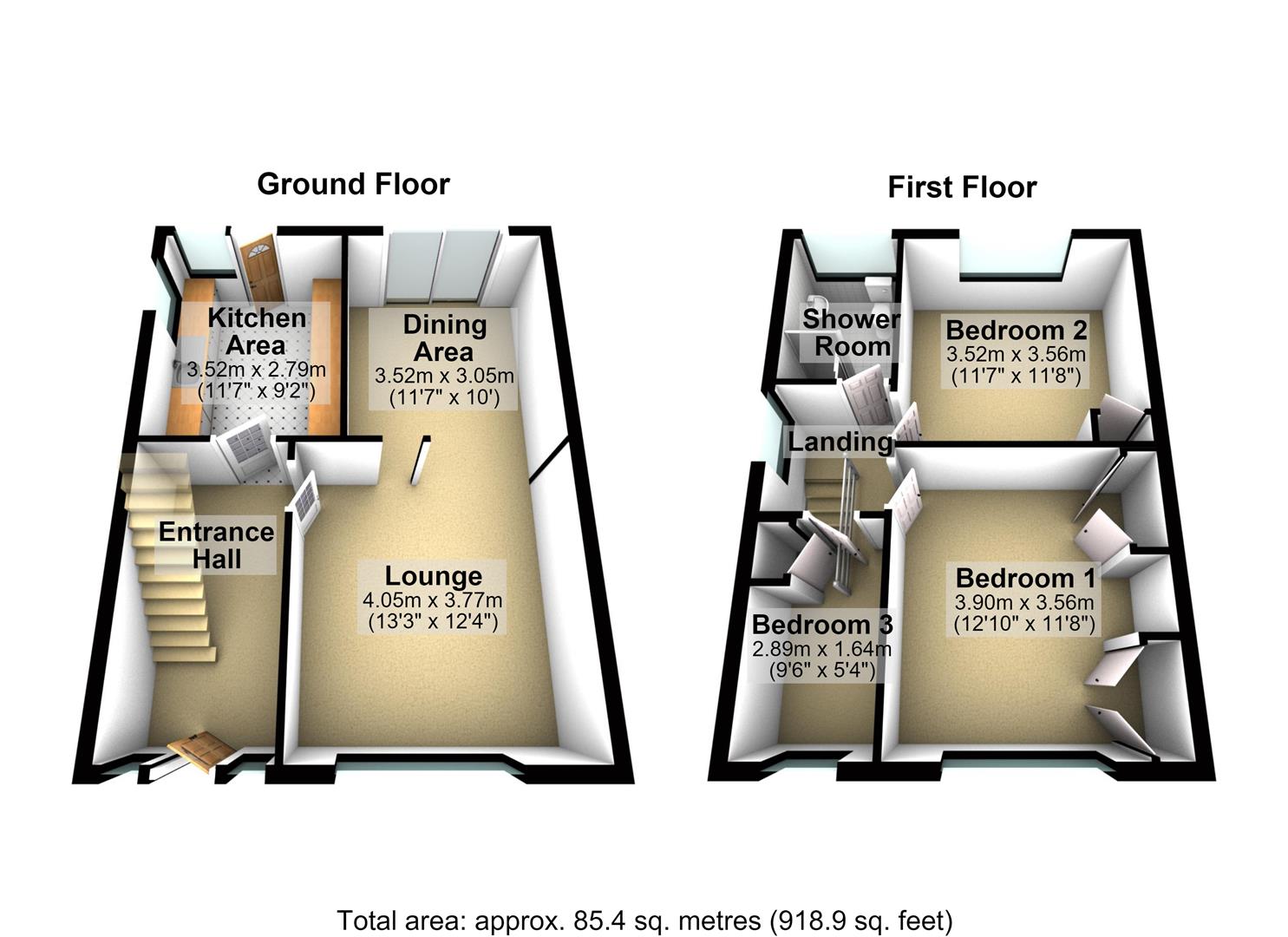 11, Denesway, Leeds floorplan