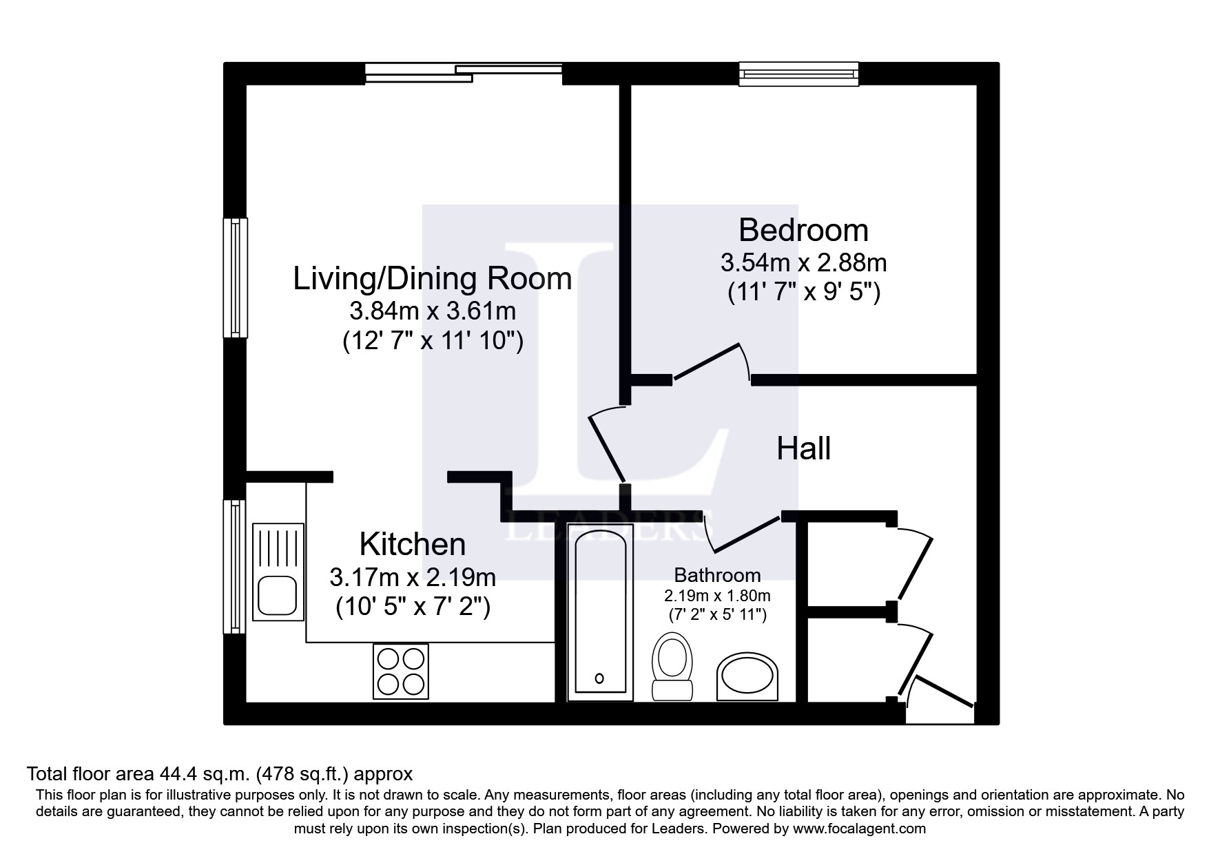 35, The Woodlands, Horley floorplan