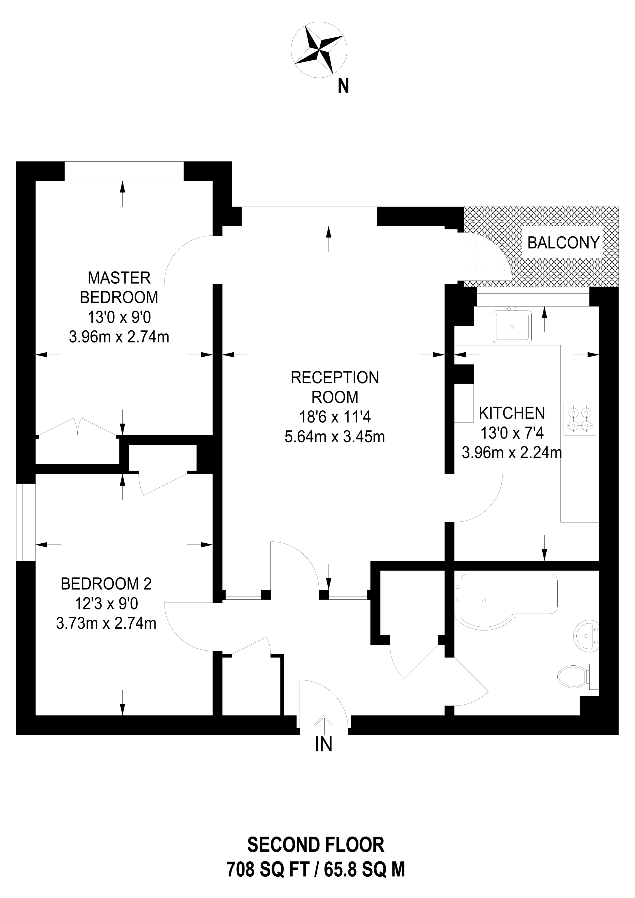 2 Bedrooms Flat to rent in London Lane, Bromley BR1