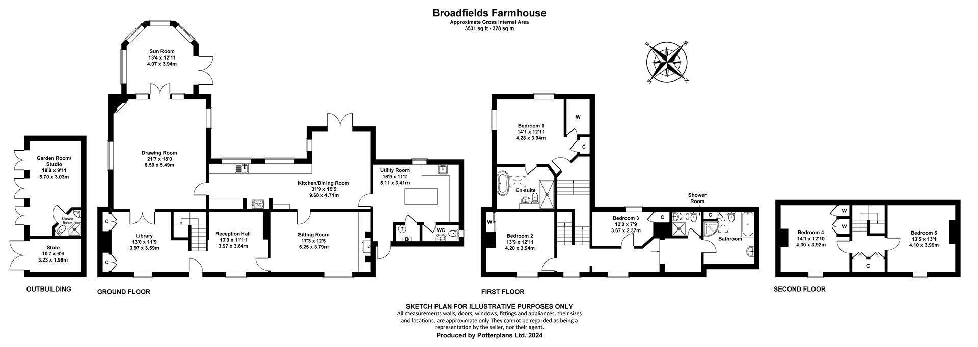 Broadfields Farm, Admirals Way, Cowes floorplan
