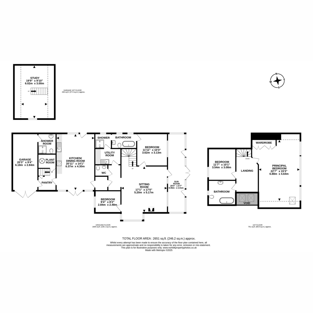 Flat The Log House, 3, Hill Road, Southwold floorplan