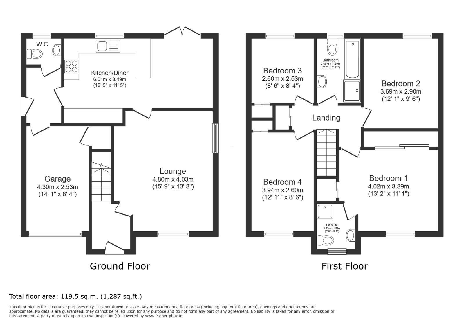3, Reeds Way, Carlisle floorplan