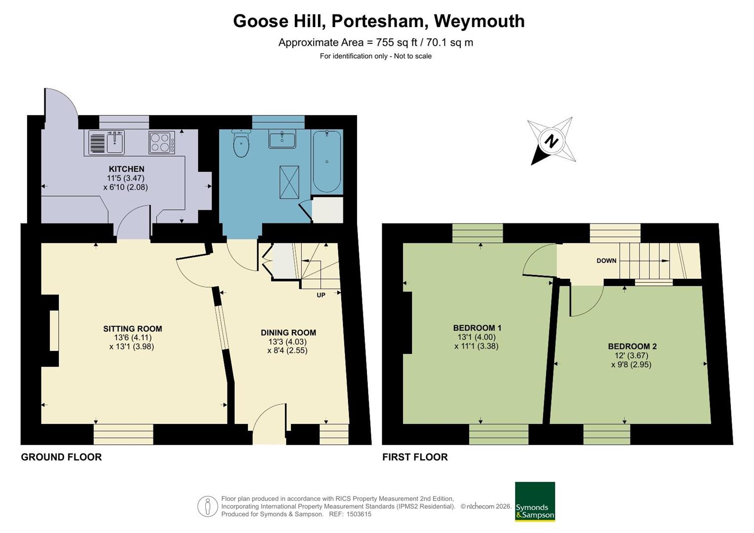 9, Goose Hill, Weymouth floorplan