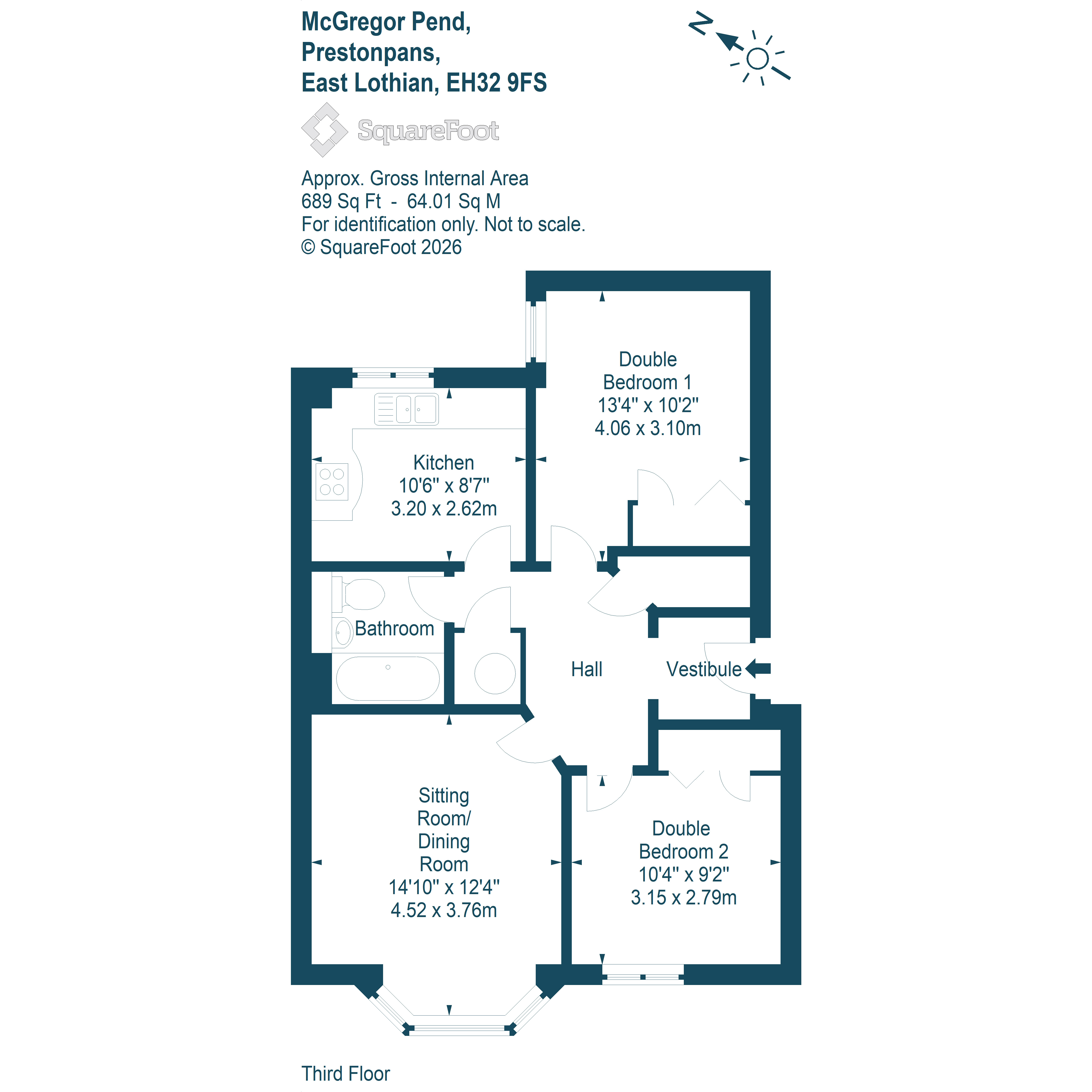Flat 10, 7, McGregor Pend, Prestonpans floorplan