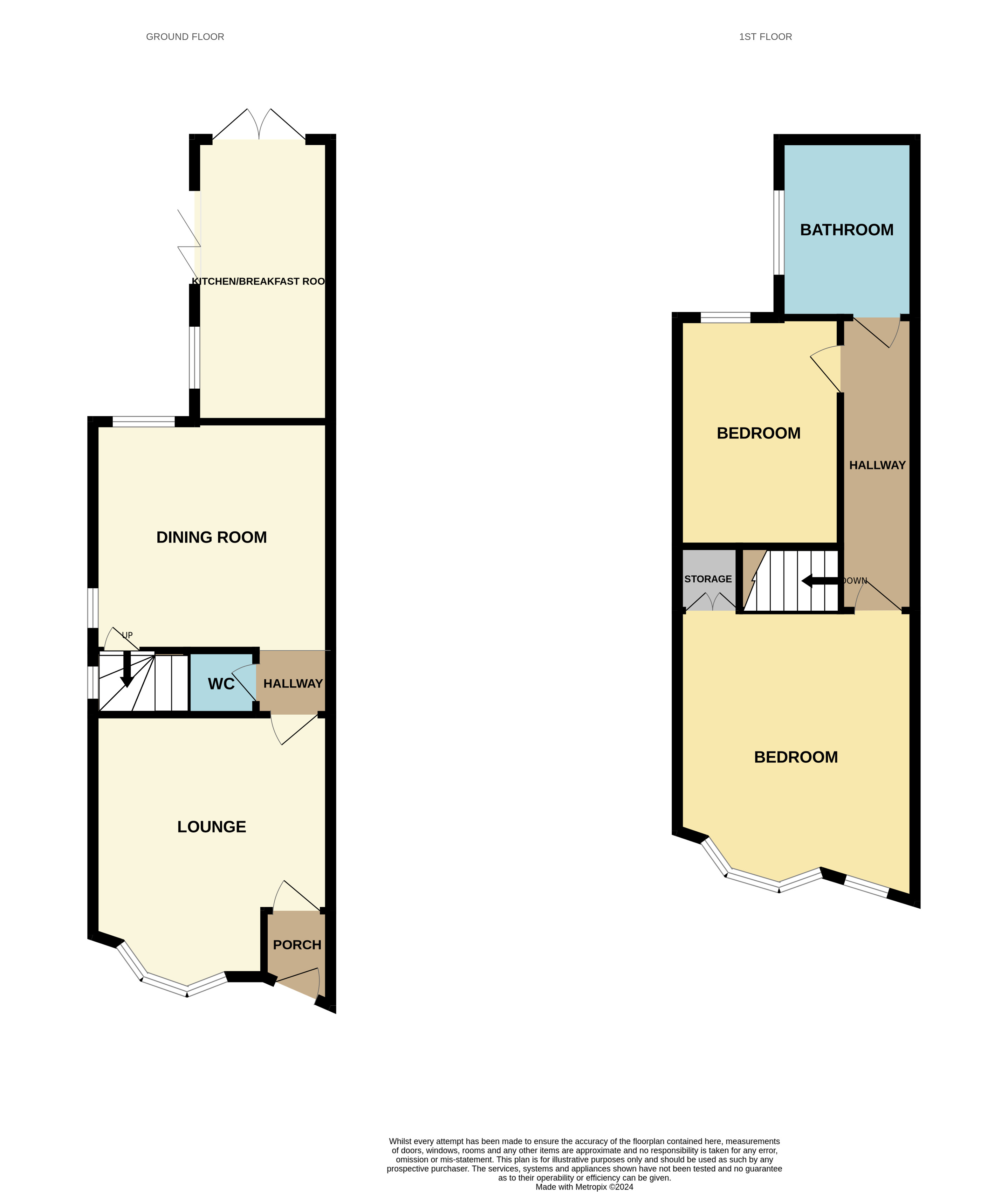 54, Station Road, Nether Whitacre floorplan
