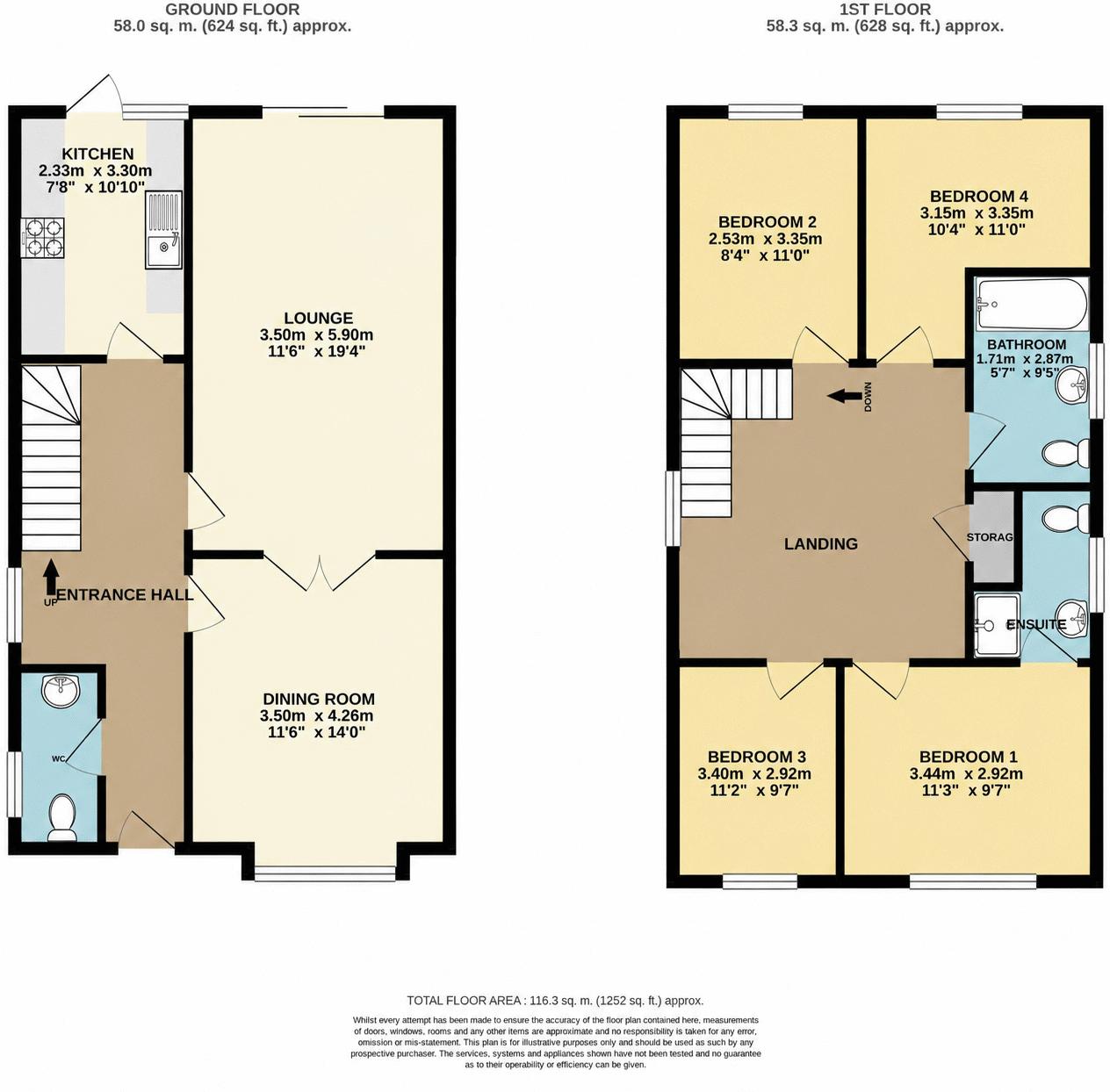 202, Plomer Avenue, Hoddesdon floorplan
