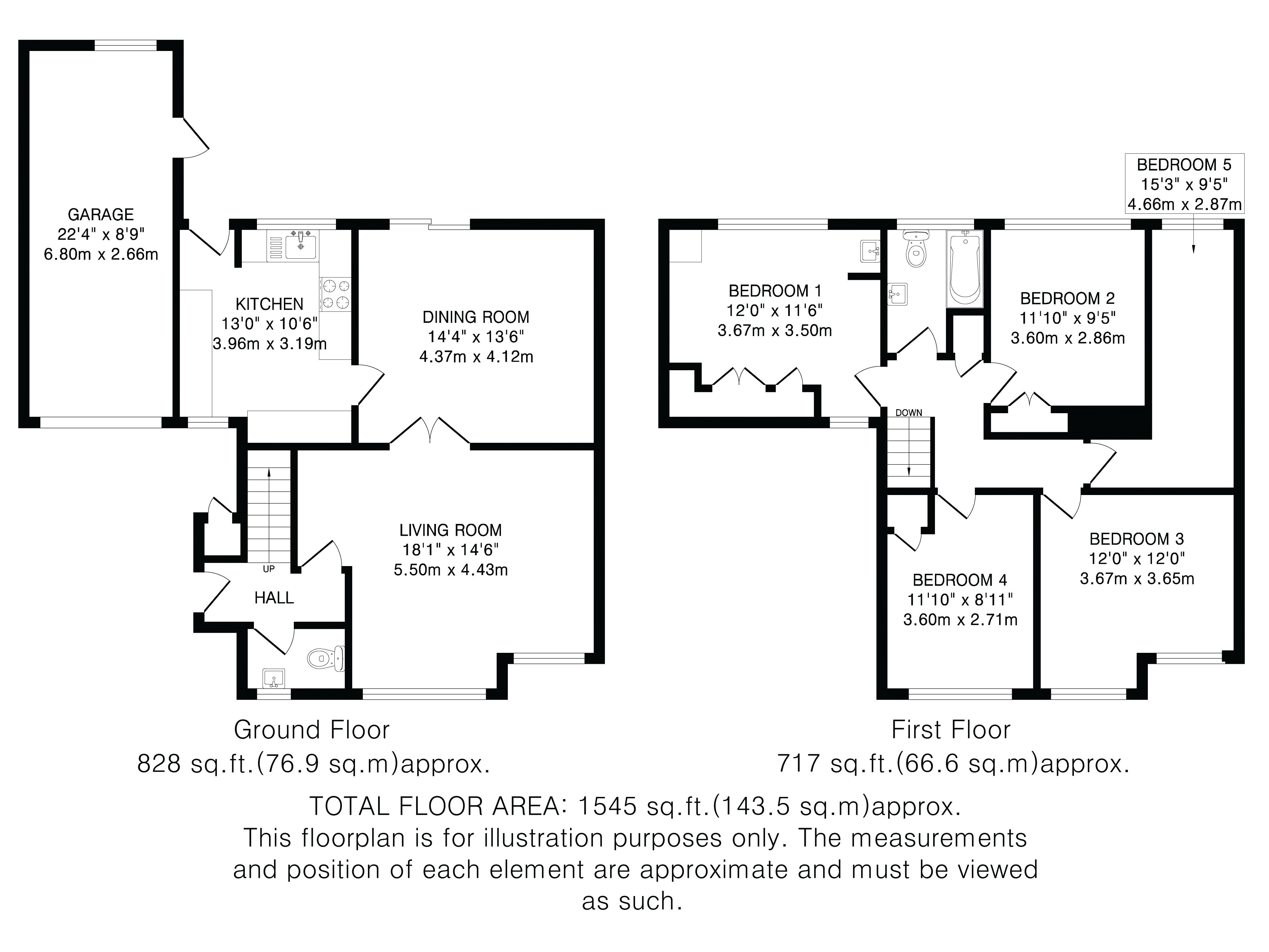 56, Herns Lane, Welwyn Garden City floorplan