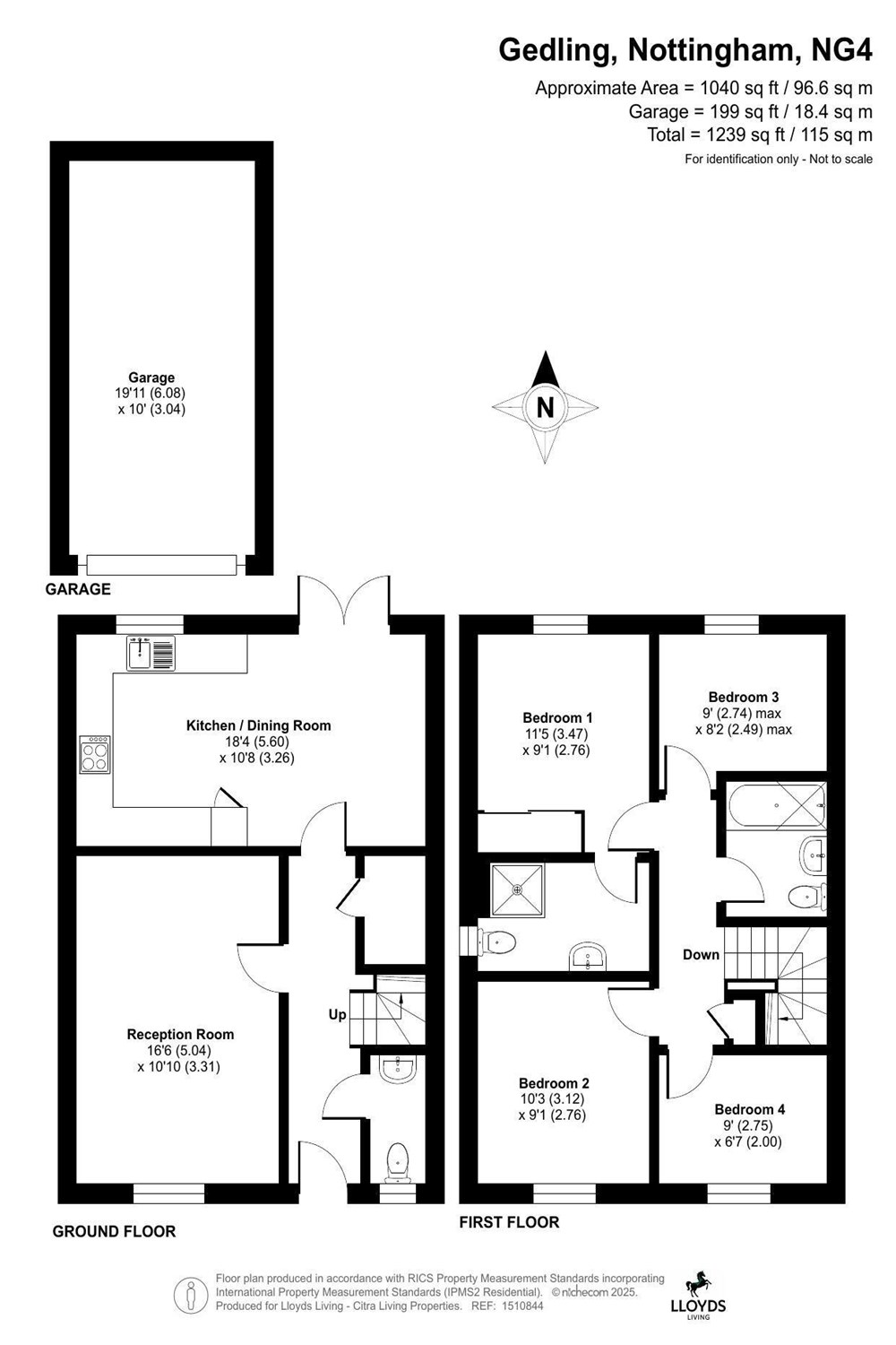 41, Taylor Way, Gedling, Nottingham floorplan