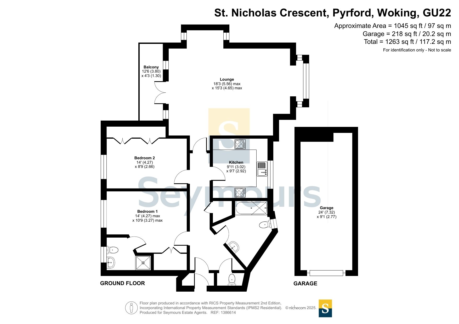 34, St. Nicholas Crescent, Woking floorplan