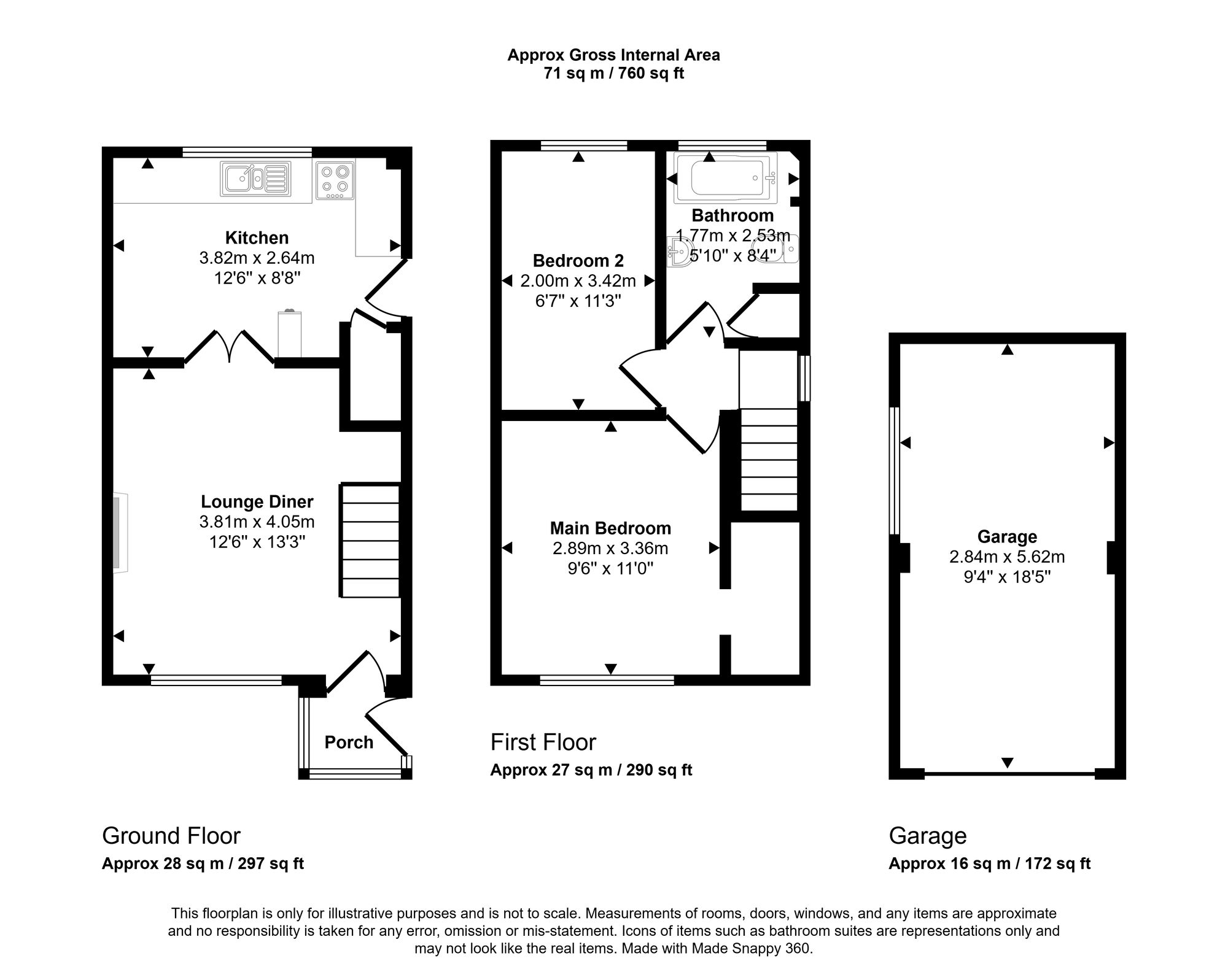 50. Churchfield, Wigan floorplan