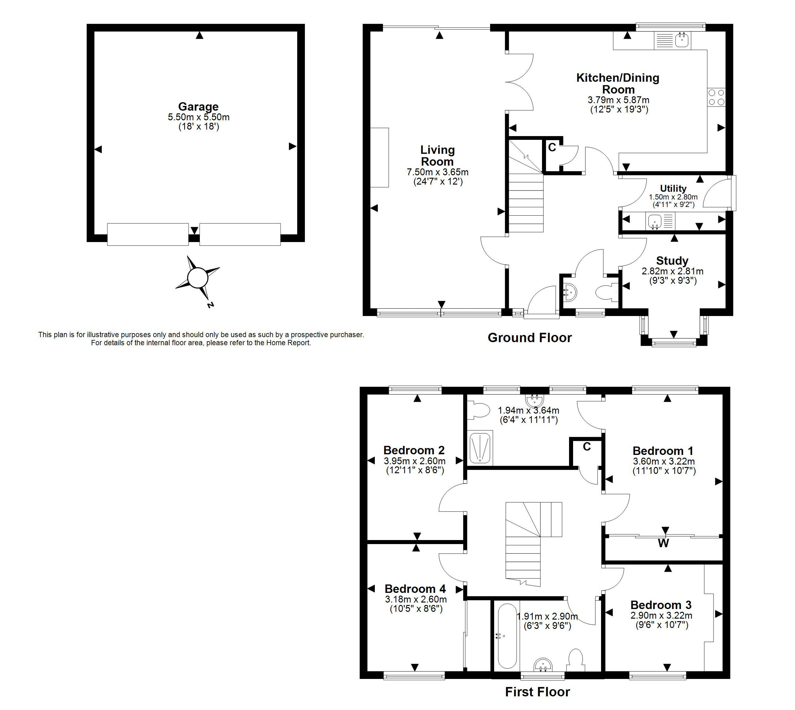 23, Broomyknowe, Edinburgh floorplan