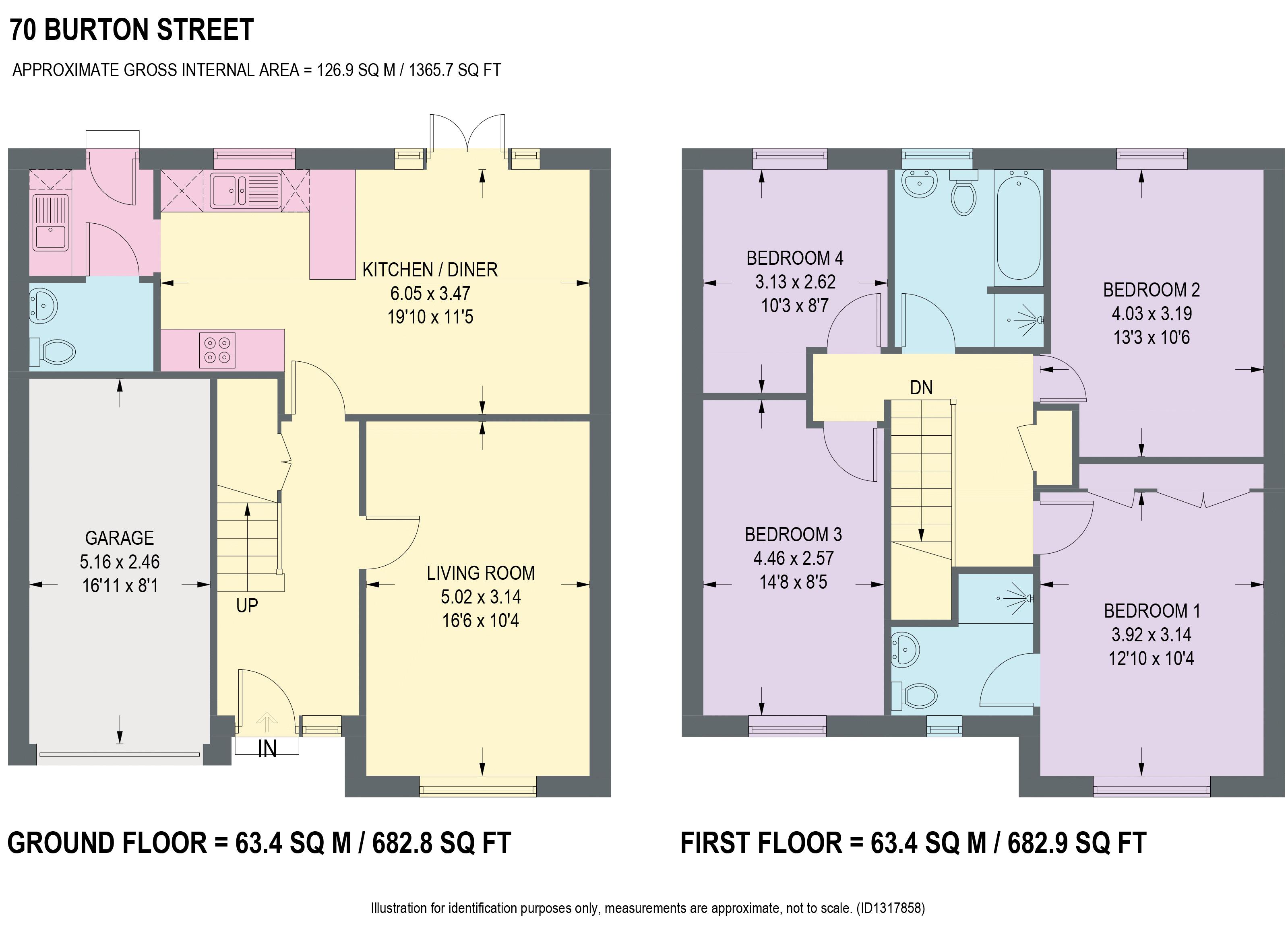 70, Burton Street, Chesterfield floorplan