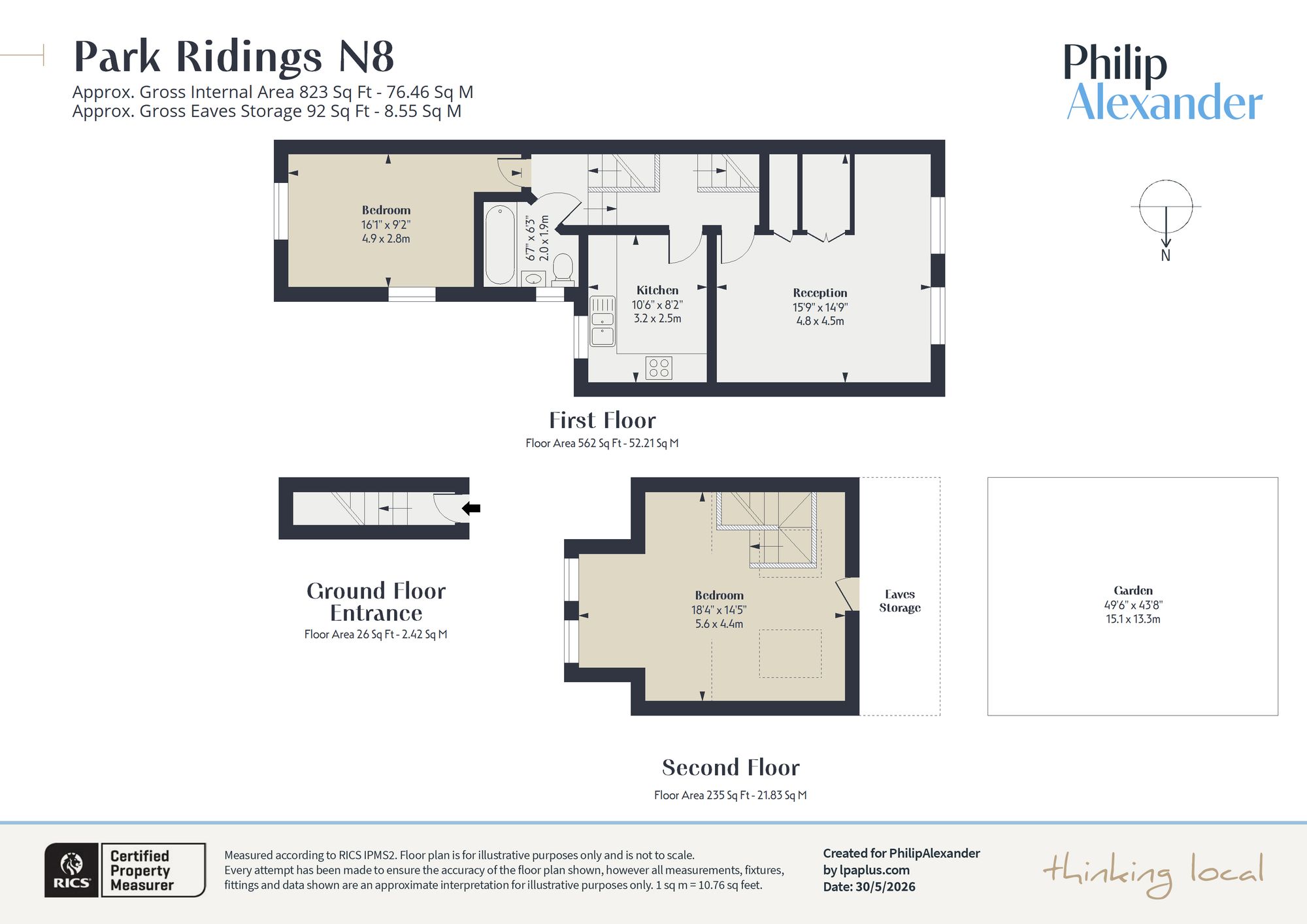 14B Park Ridings, London floorplan