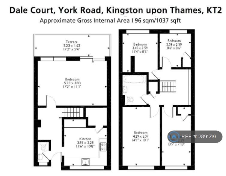 Flat, Dale Court York Road, Kingston Upon Thames floorplan
