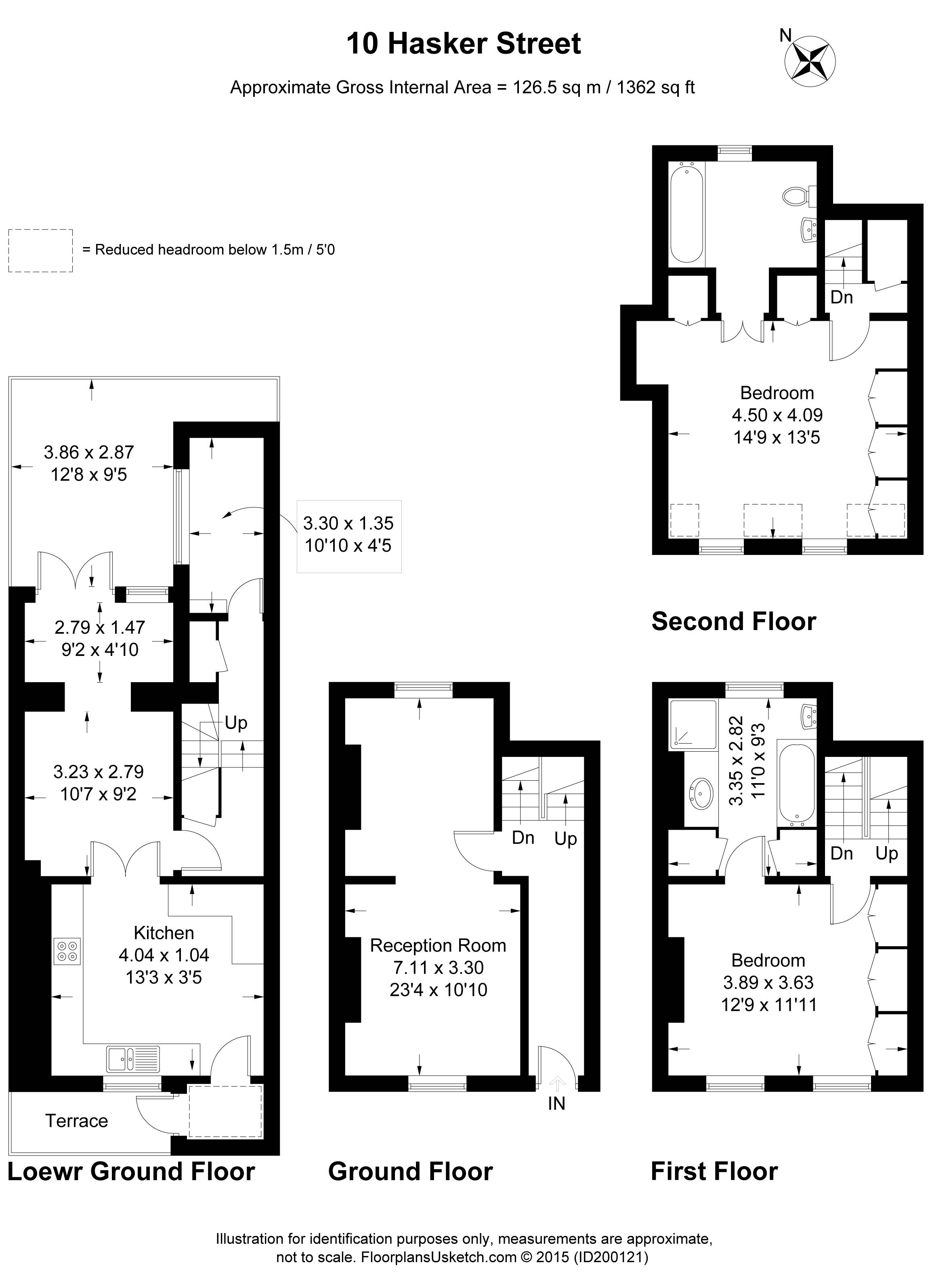 2 Bedrooms Terraced house to rent in Hasker Street, London SW3