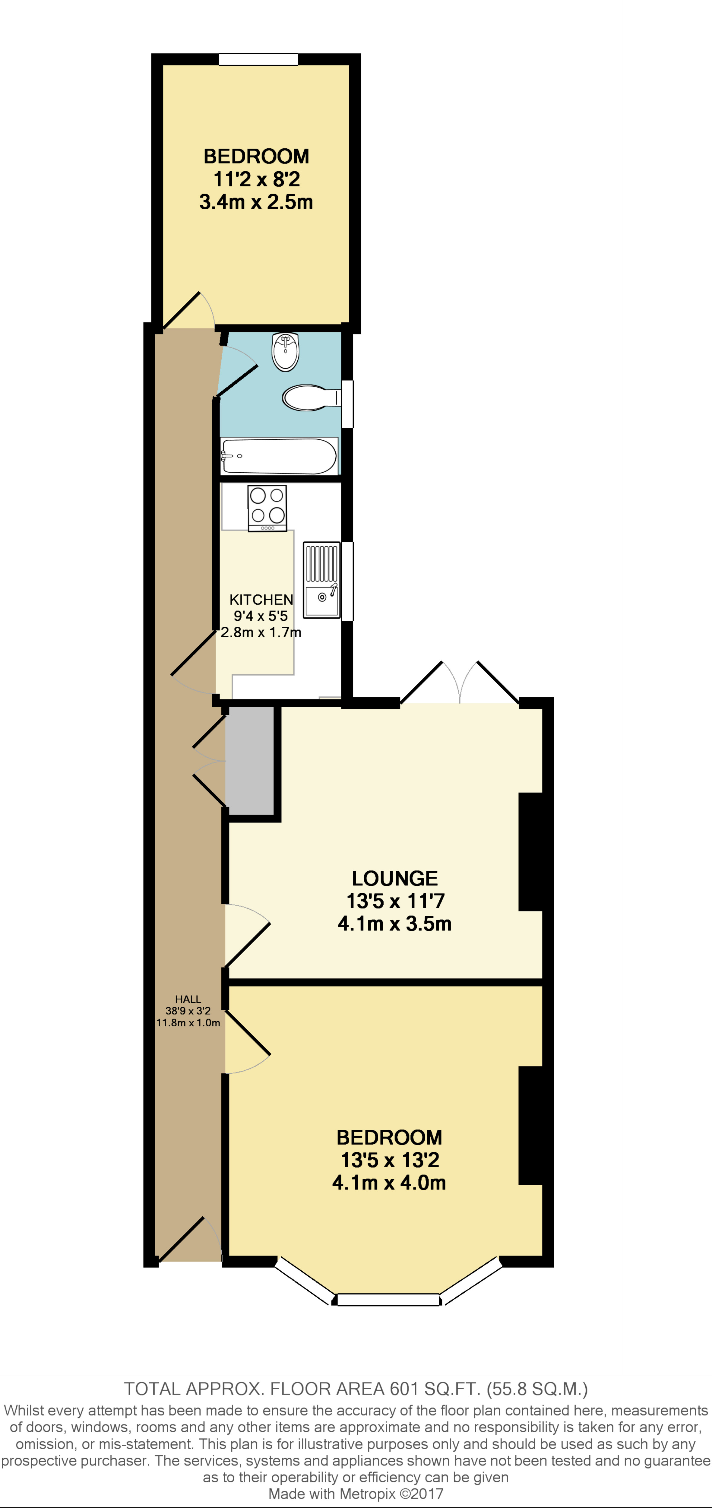 2 Bedrooms Flat to rent in Springfield Road, Brighton BN1